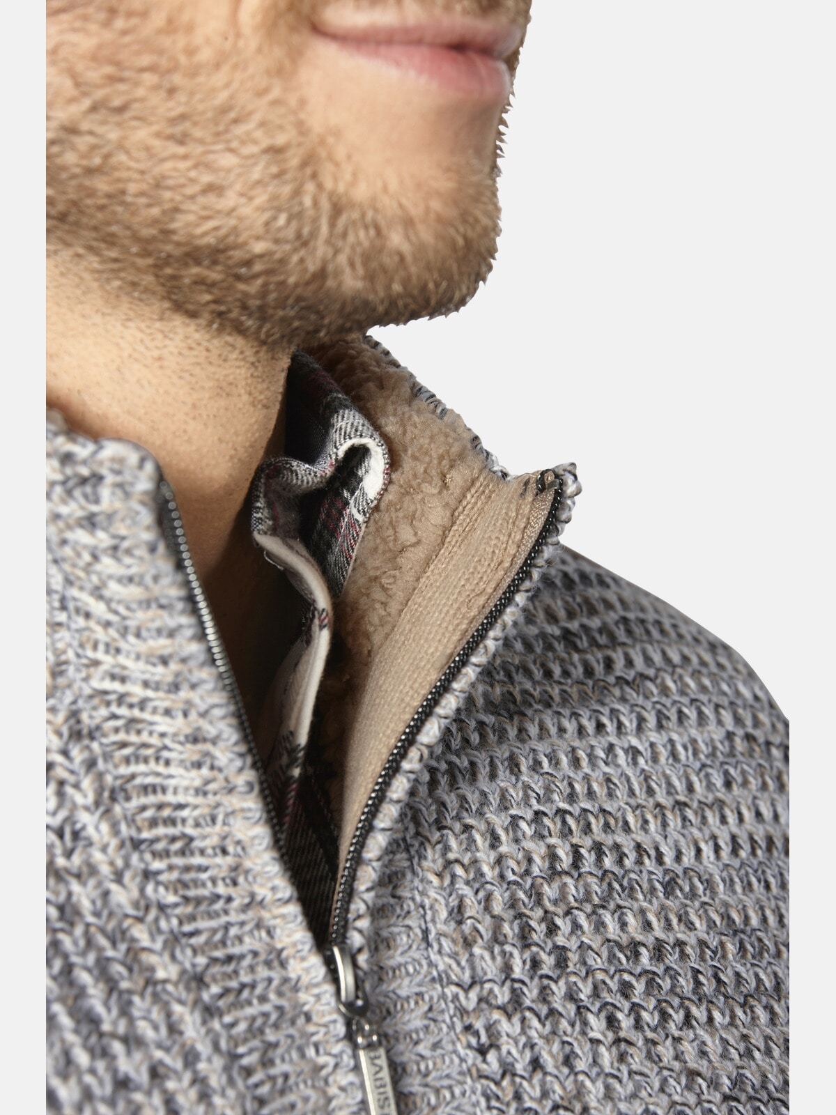 Babista Strickweste »Strickweste MAIALESSI«, (1 tlg.), mit Futter aus Lammfell-Imitat