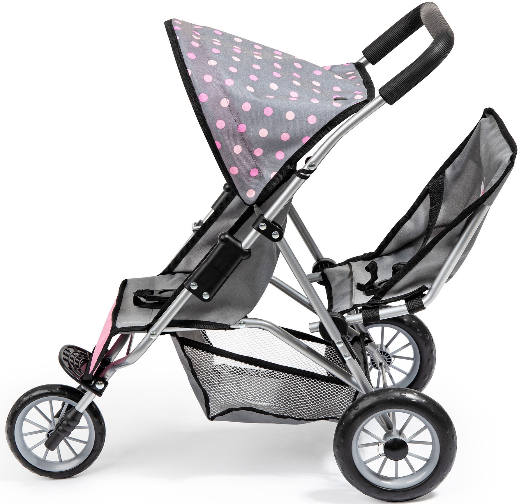 Bayer Puppen-Zwillingsbuggy »Jogger, grau«