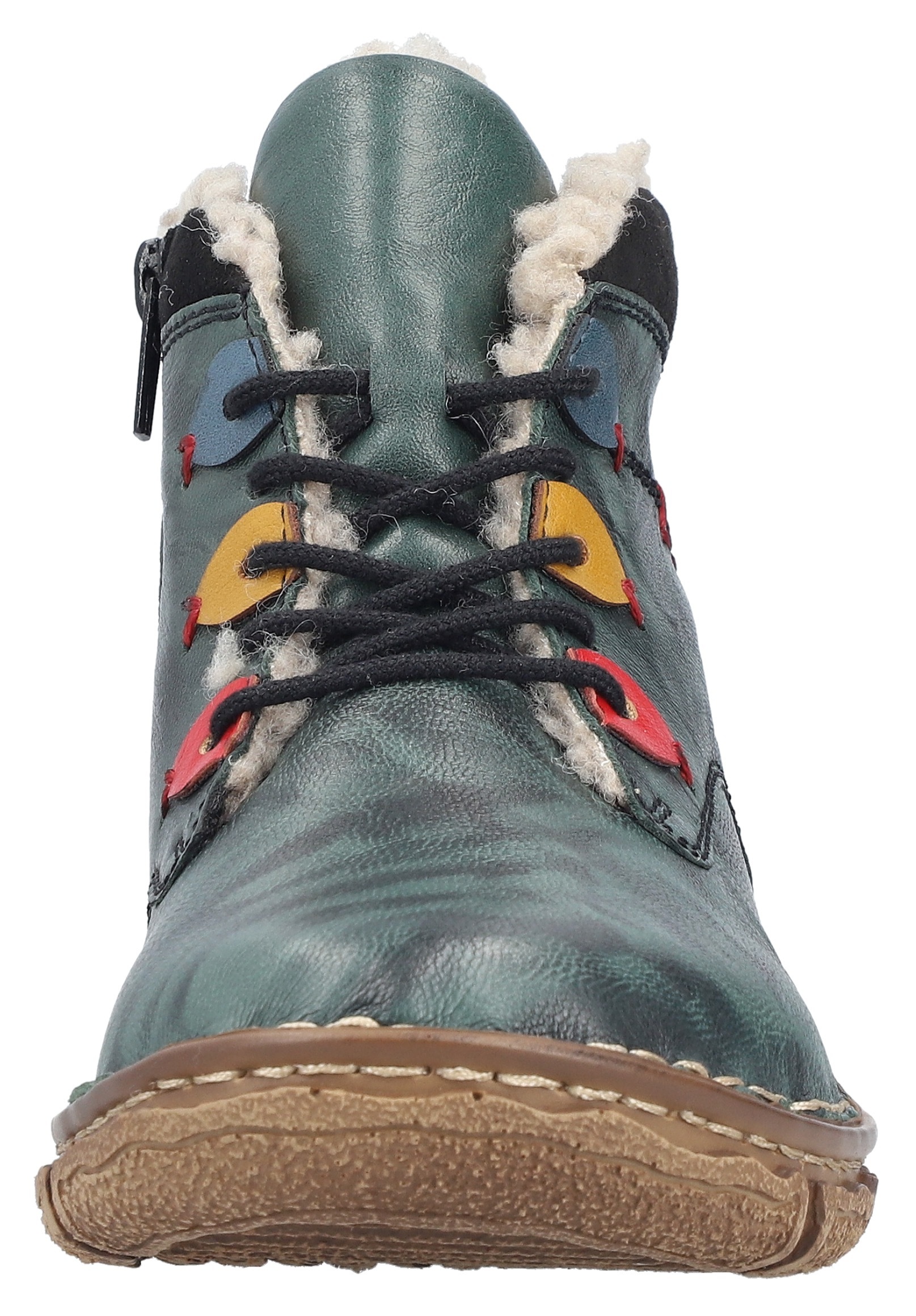 Rieker Winterboots, Schnürboots, Stiefelette mit gepolstertem Schaftrand
