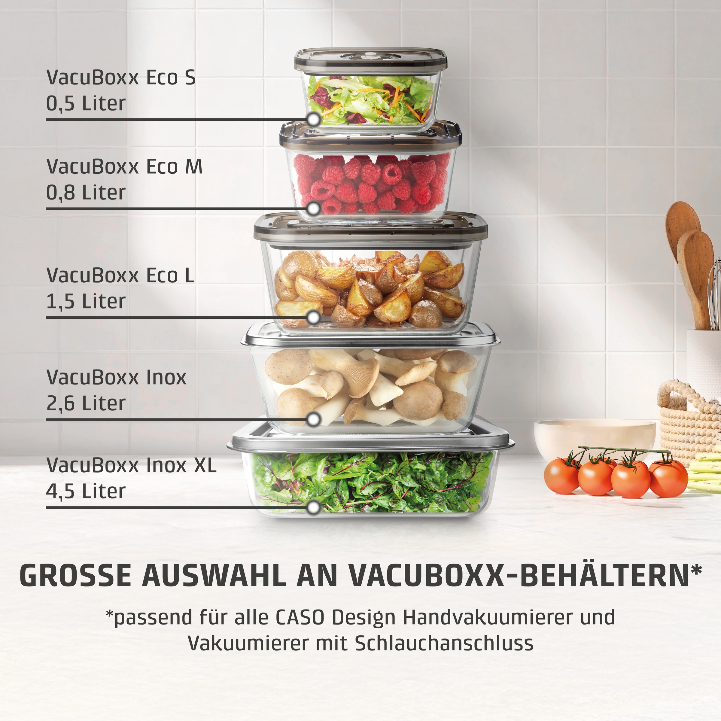 Caso Vakuumierer »1169 Vacu OneTouch Eco-Set«