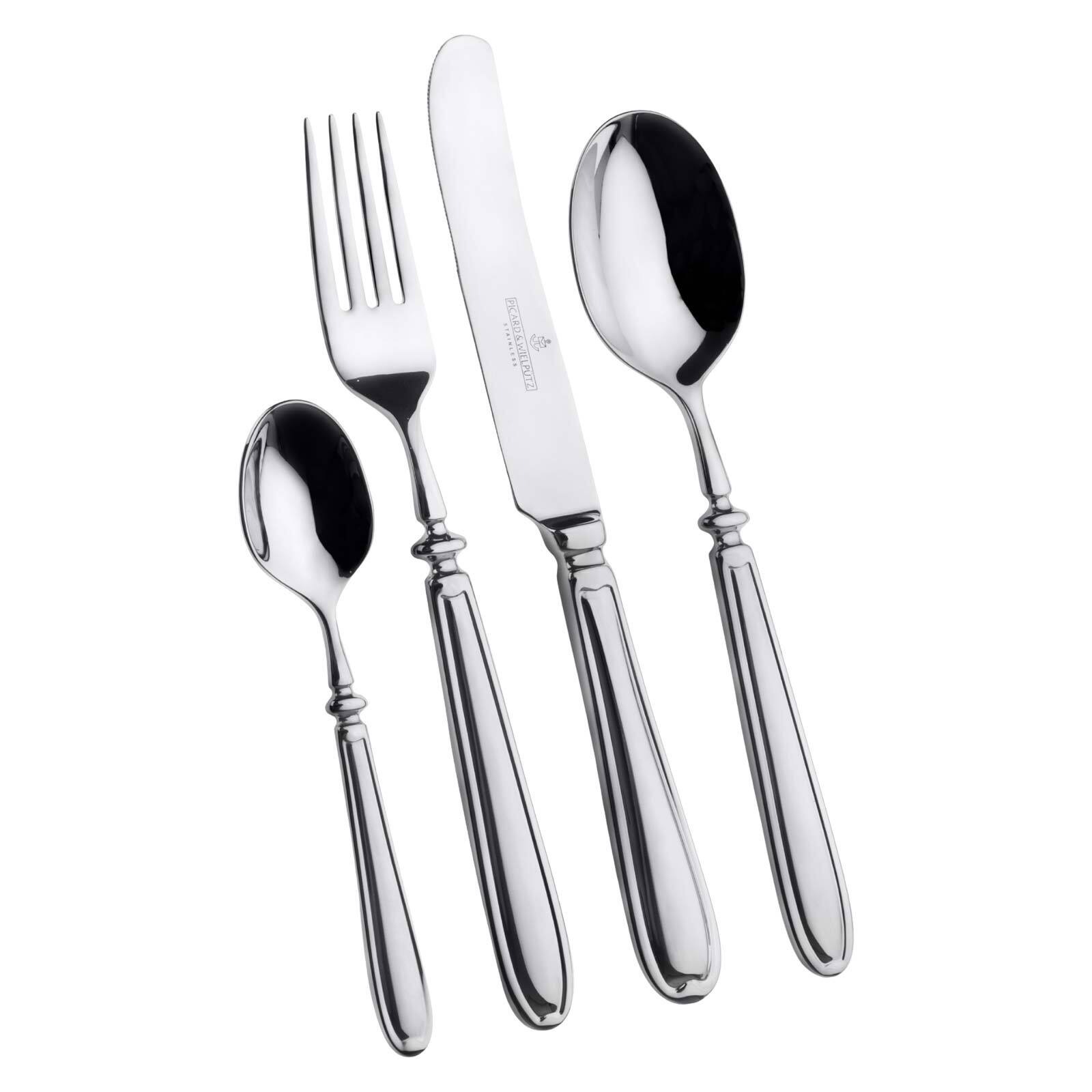 Besteck-Set "Tafelbesteck Landhaus 24er Set silber", 24 tlg., silber, PICARD & WIELPÜTZ SOLINGEN, Essbesteck-Sets, Spülmaschinengeeignet