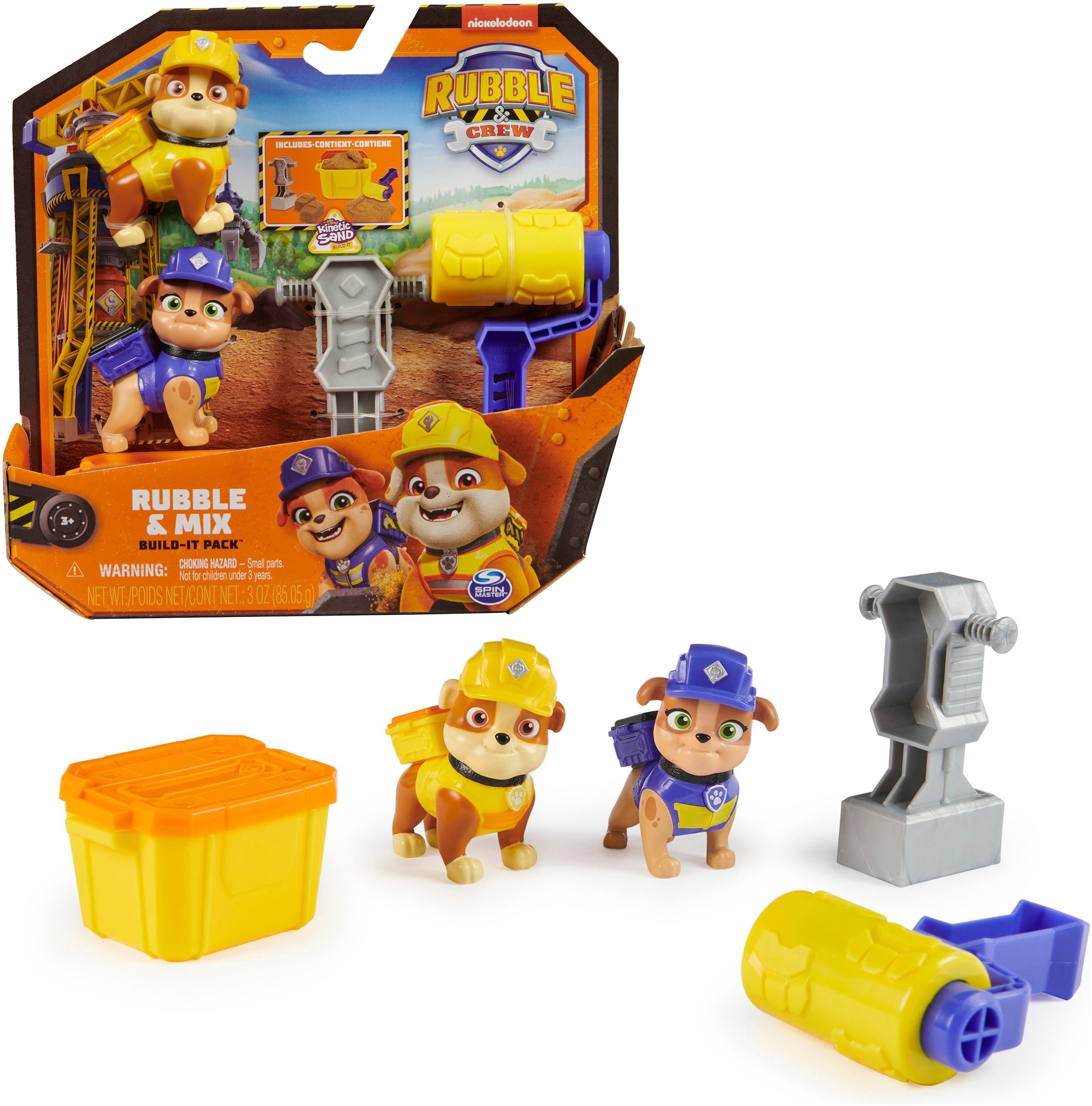 Spielwelt »Rubble & Crew - Figuren Set Solid Rubble & Mix«, inkl. Kinetic Build-It Sand