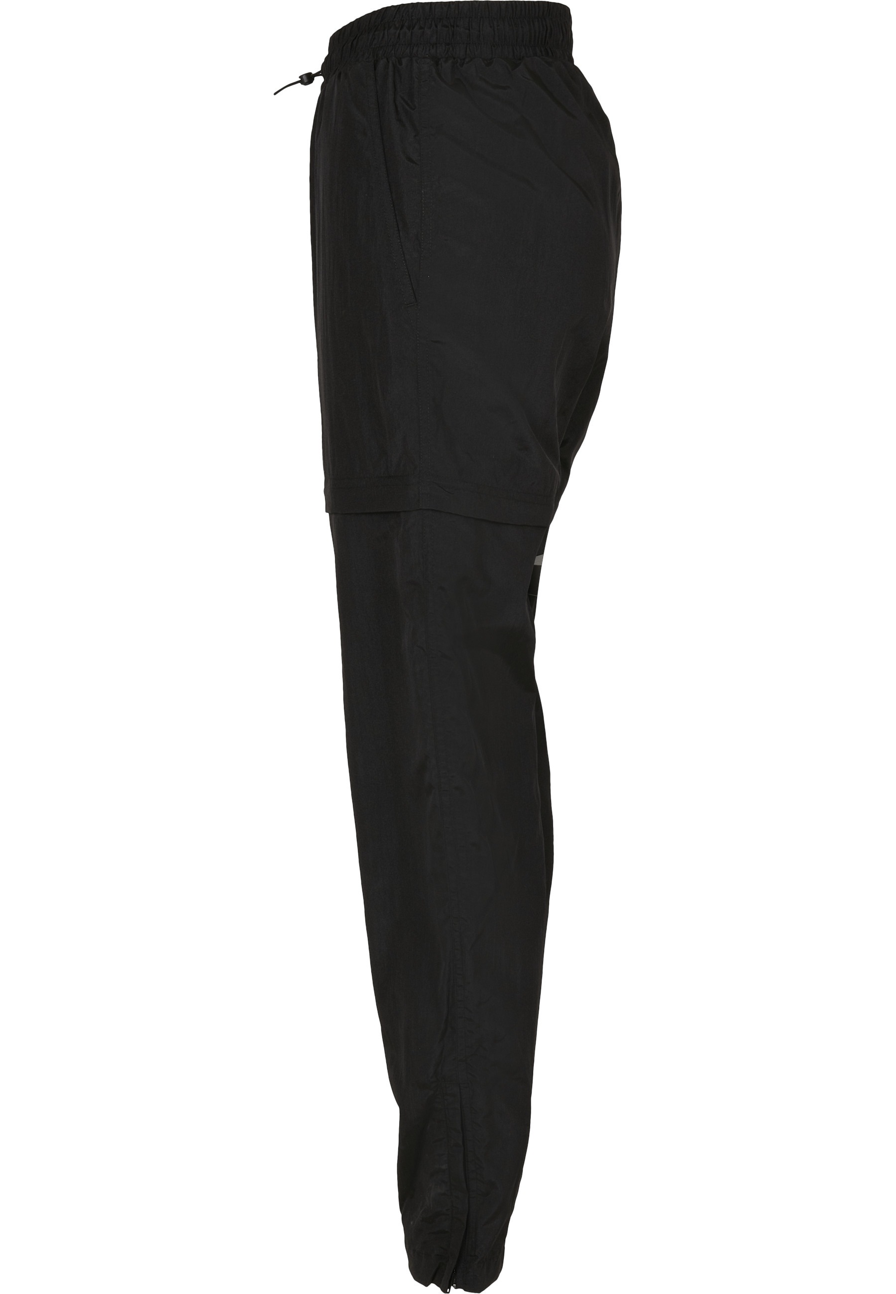 URBAN CLASSICS Stoffhose »Urban Classics Damen Ladies Shiny Crinkle Nylon Zip Pants«