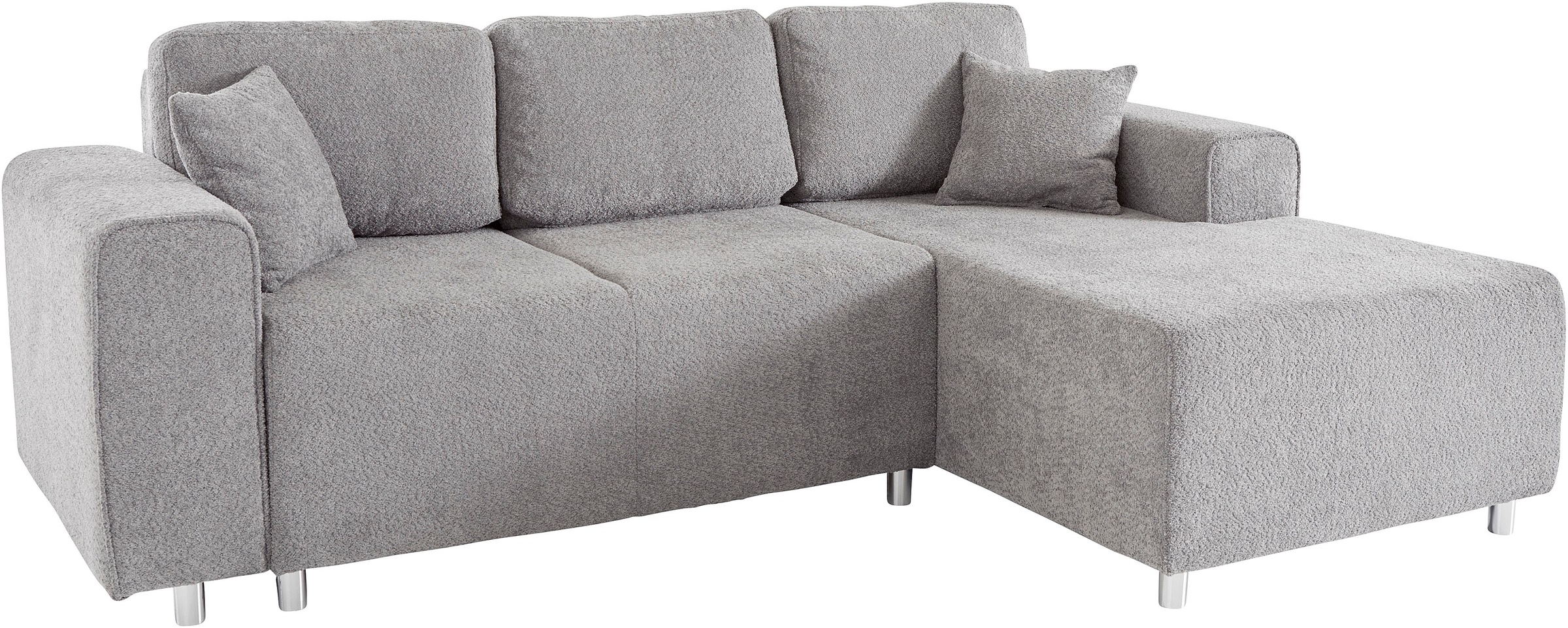 Guido Maria Kretschmer Home&Living Ecksofa »Györ«, L-Form, wahlweise mit Bettfunktion und Bettkasten incl. 2 Zierkissen