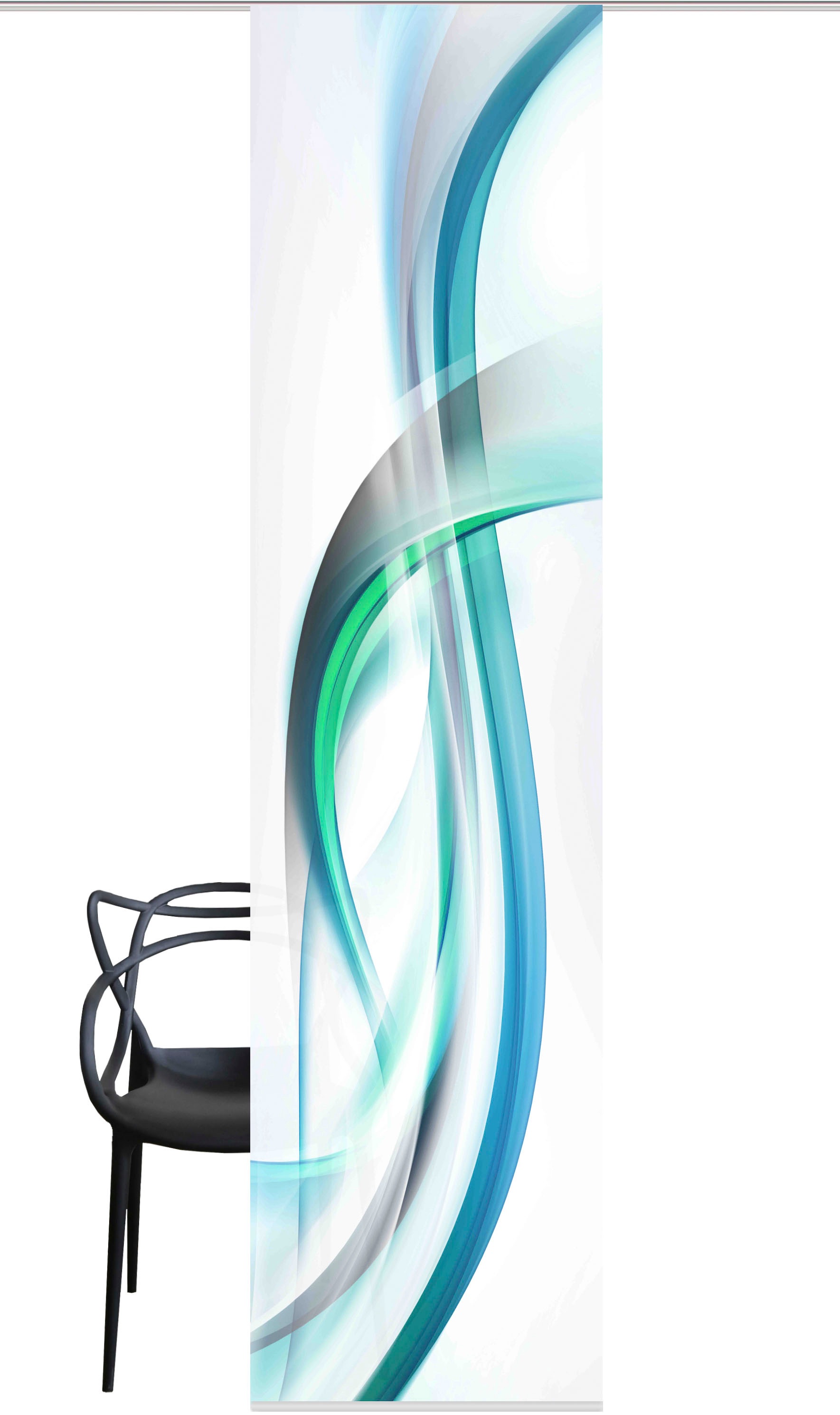 Thumbnail - HOME WOHNIDEEN Schiebegardine "FALA" Paneelwagen 1 Stk. tlg. Schiebevorhang bedruckt