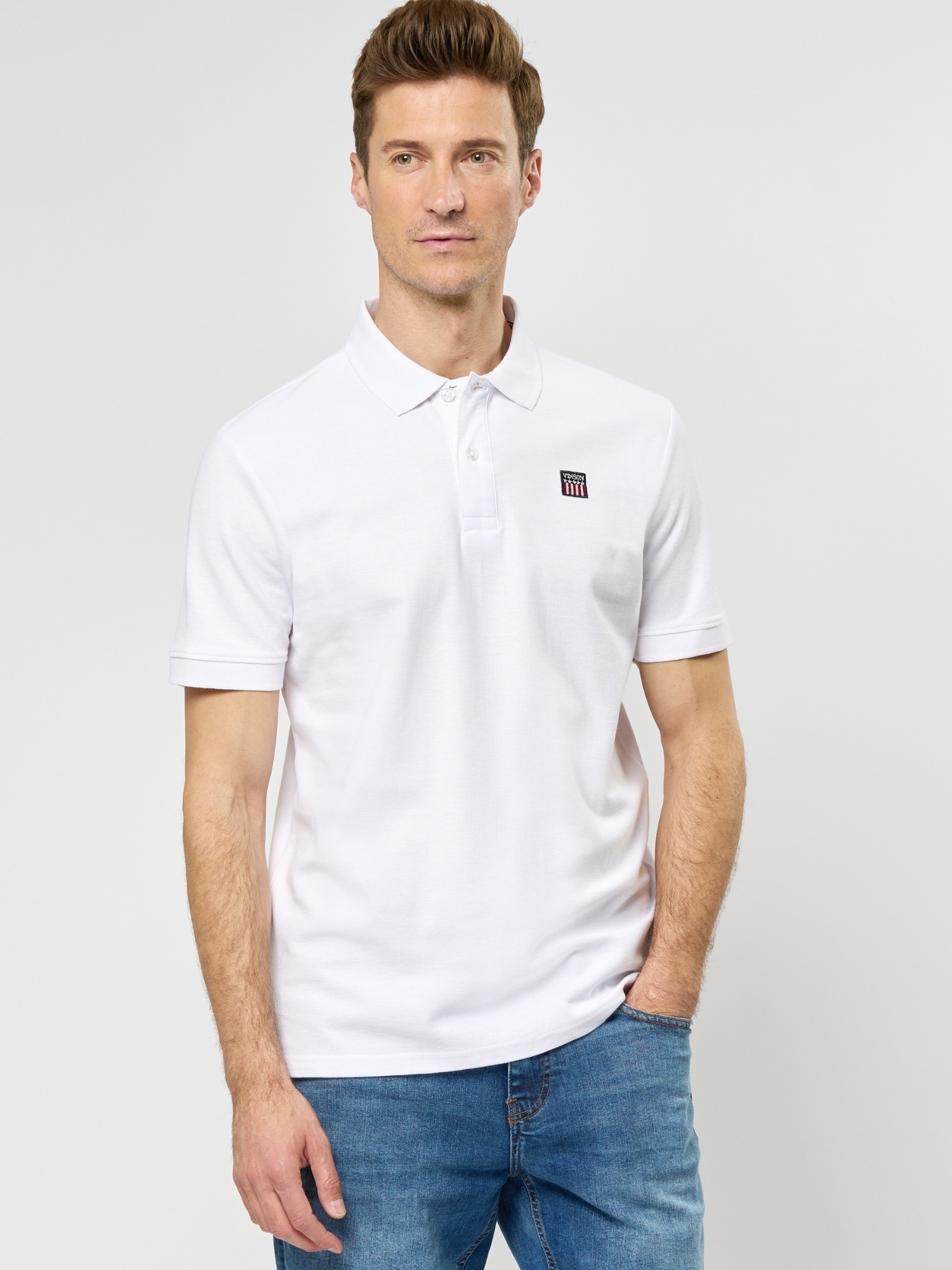 VINSON Kurzarmhemd »VINSON 2-pack Polo Mike«