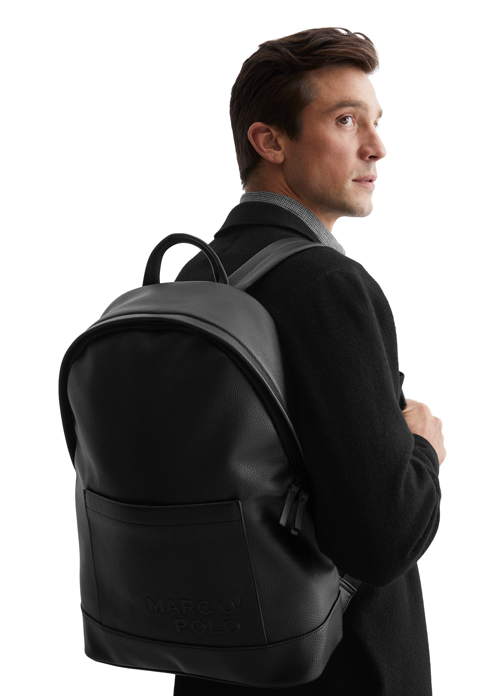 Marc O'Polo Rucksack »aus einer Lederalternative aus recyceltem Polyester«
