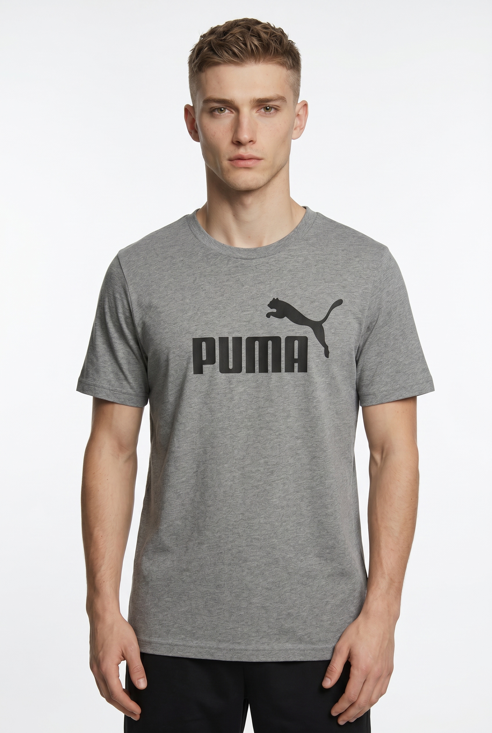 PUMA T-Shirt "ESS NO 1 LOGO TEE" sportlicher Stil, Kurzarm, Rundhalsausschnitt