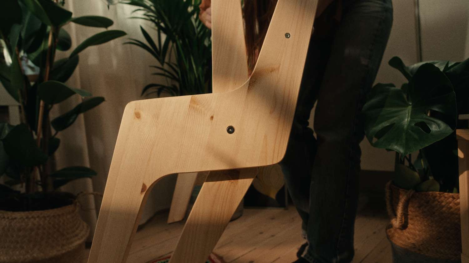 Karup Design Loungesessel »Sway Lounge Chair, ohne Armlehnen, aus FSC®-zertifiziertem Massivholz« Matratze mit Bouclé-Bezug in mehreren Farben, Made in Europe