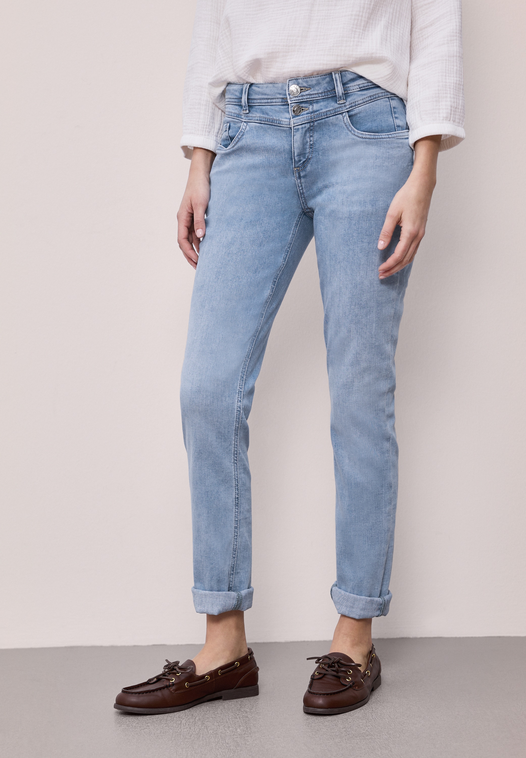 STREET ONE Comfort-fit-Jeans im Denim Look