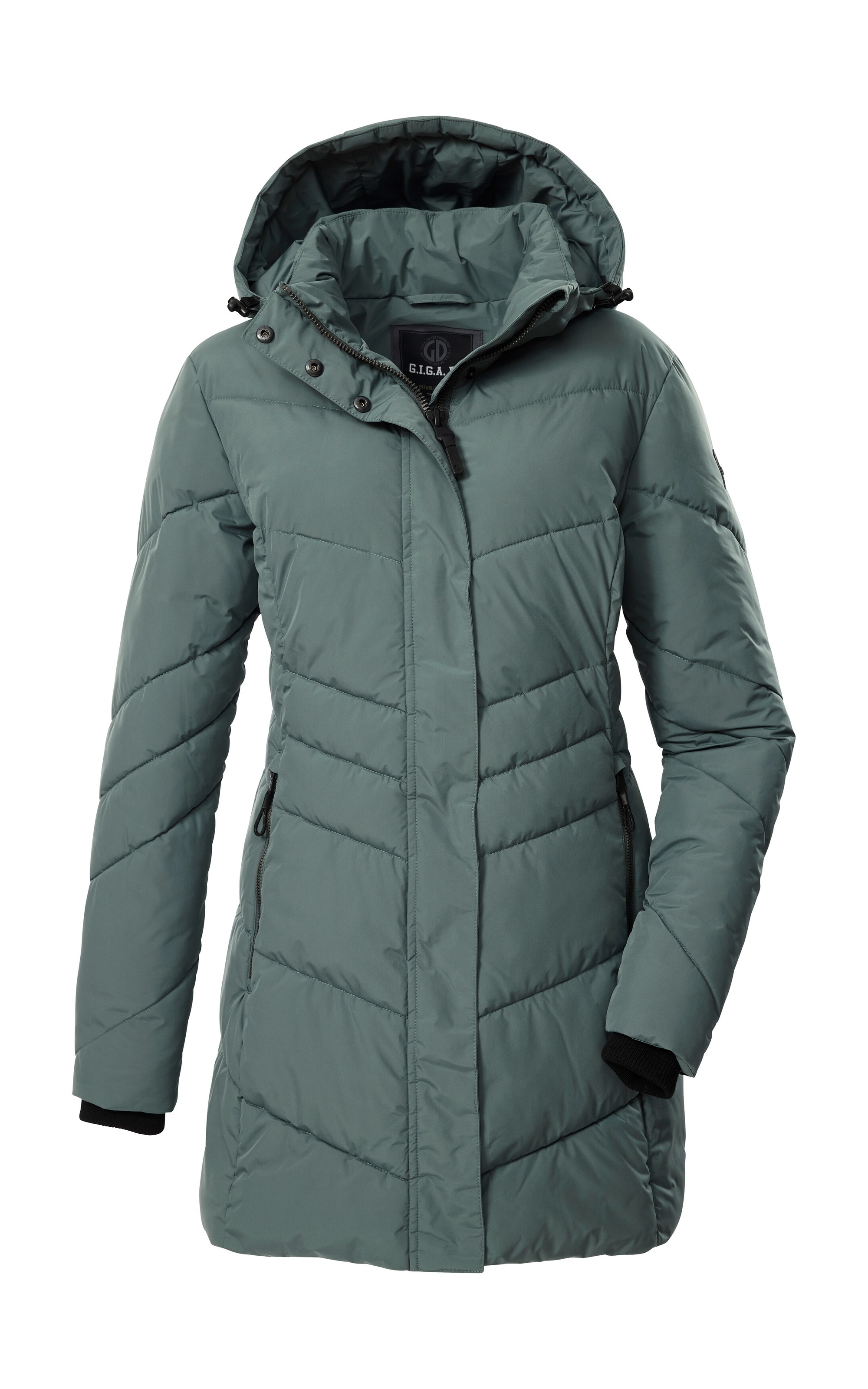 G.I.G.A. DX by killtec Steppmantel »GW 60 WMN QLTD PRK«, Schmaler, wasserabweisender Damenparka mit abnehmbarer Kapuze