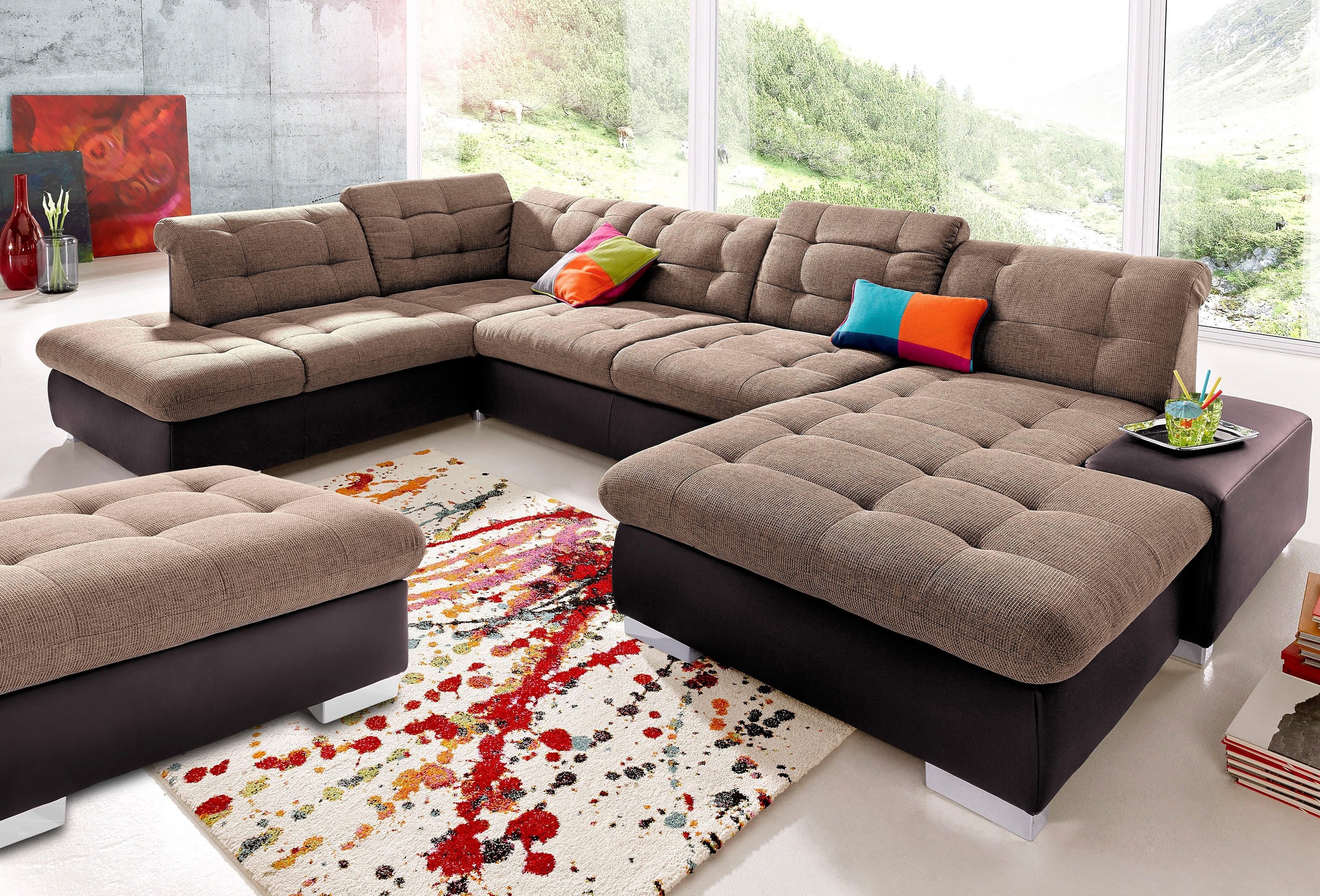 sit&more Wohnlandschaft »Palomino U-Form«, wahlweise in XL oder XXL