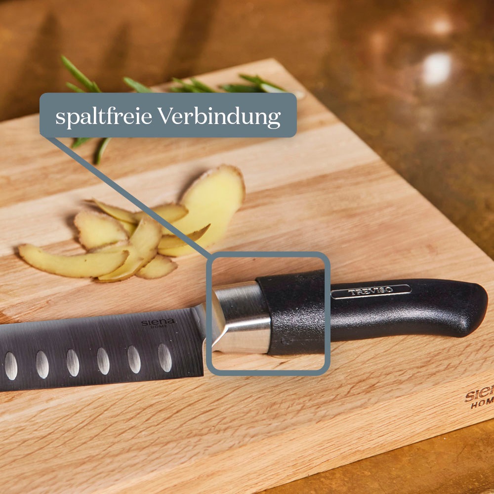 Siena Home Santokumesser »TREVISO«, (1 tlg.), asiatischer Klassiker für Gemüse und Fleisch, 18 cm
