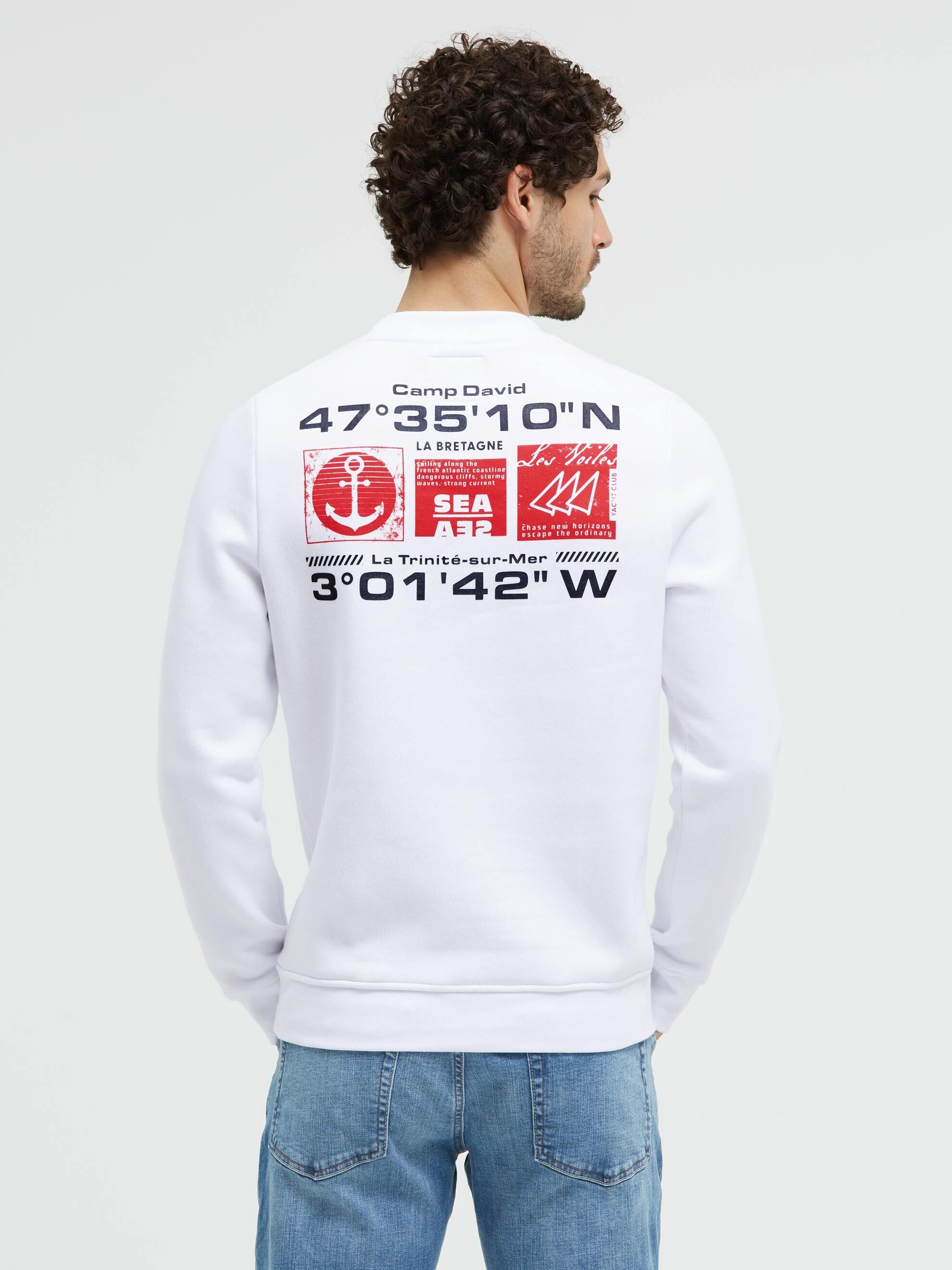 CAMP DAVID Sweater , mit Print
