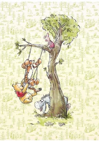 Vliestapete »Winnie the Pooh in the wood«