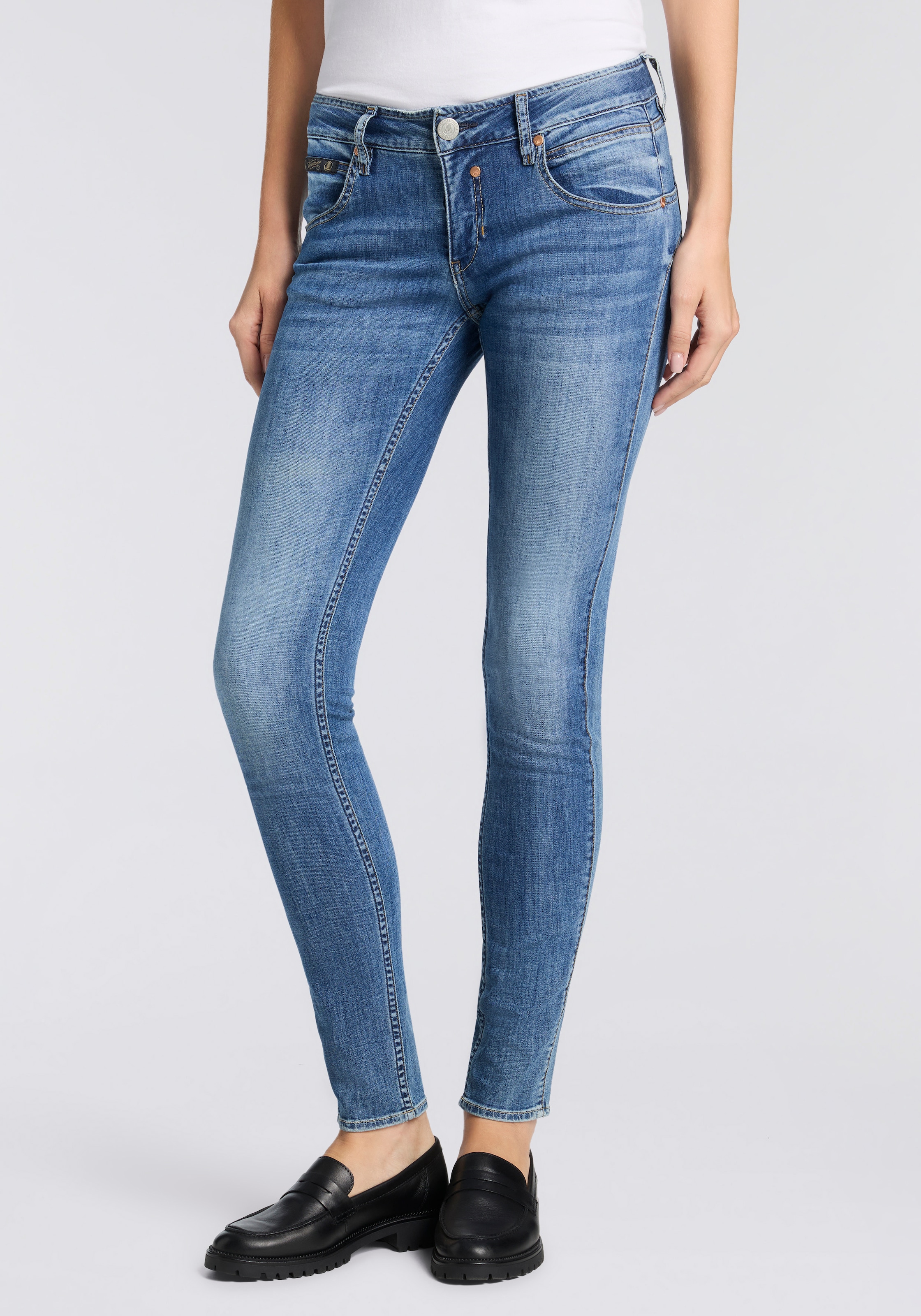 Herrlicher Slim-fit-Jeans "Touch Slim Denim Light" Mid Waist günstig online kaufen