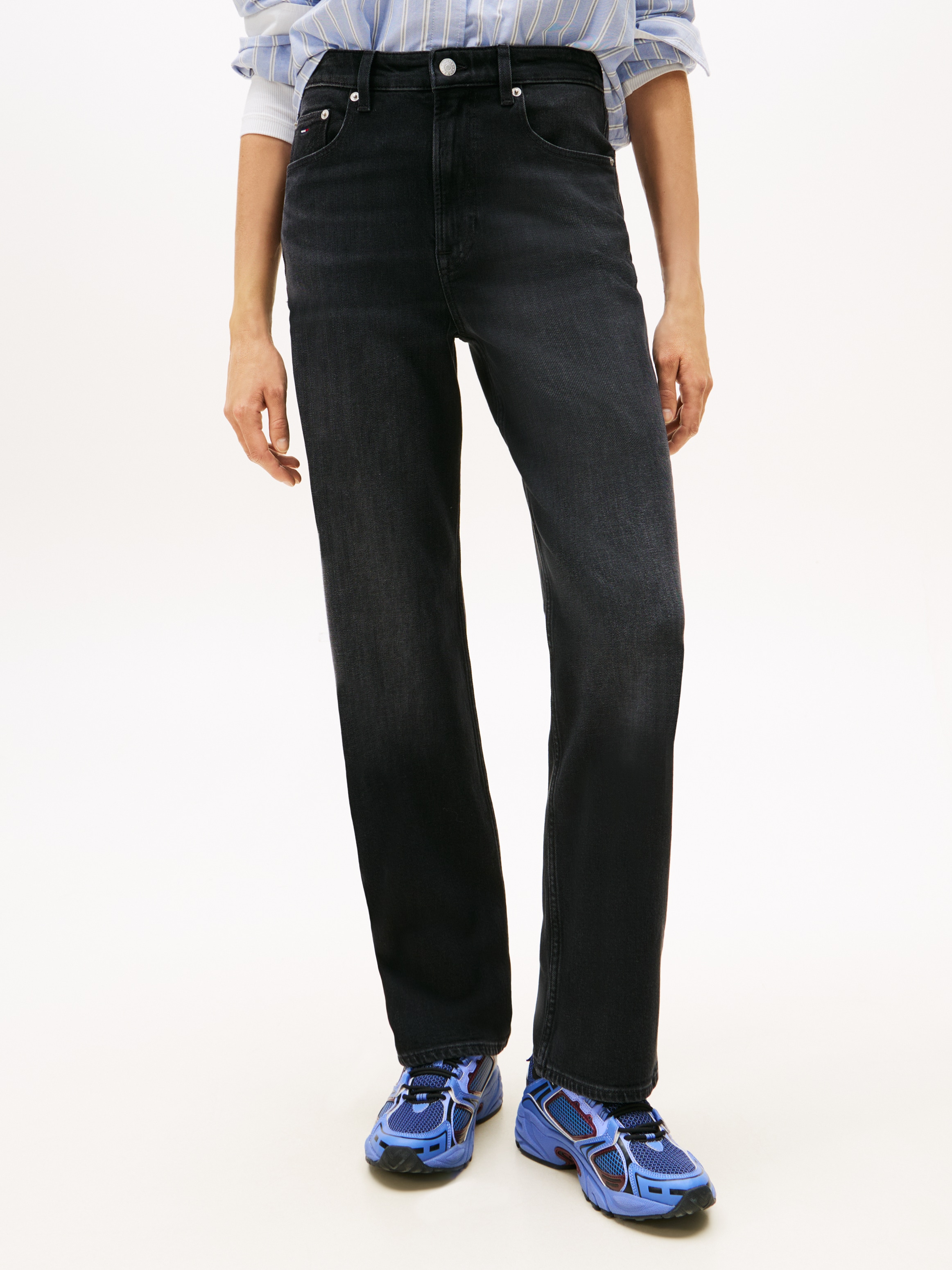 Tommy Jeans Straight-Jeans "LAYLA HR SLIM STR", in Knöchellänge günstig online kaufen
