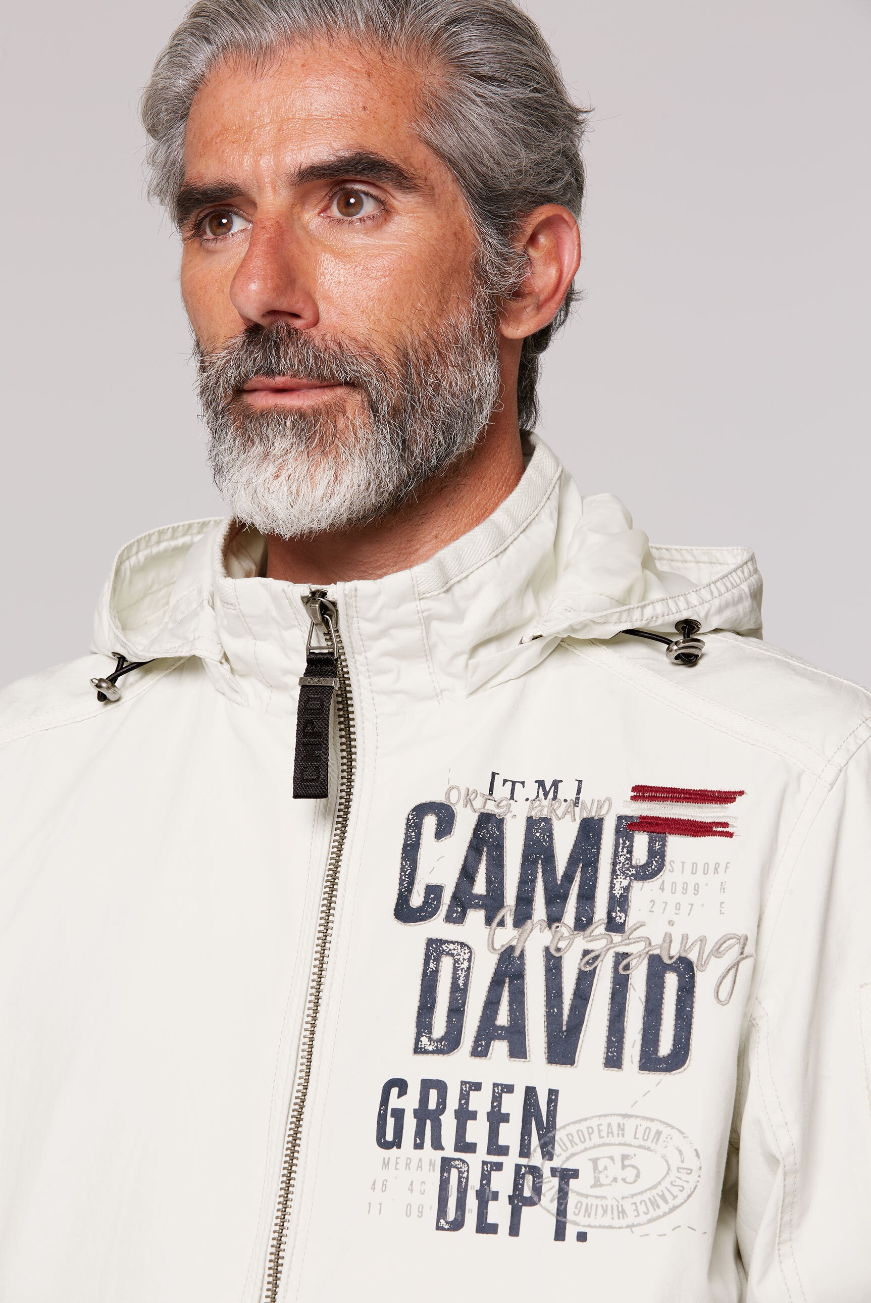 CAMP DAVID Outdoorjacke, mit Kapuze, mit Ärmeltasche