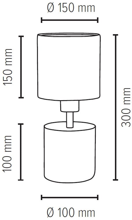 SPOT Light Tischleuchte »STRONG«, 1 flammig-flammig, Echtes Beton -  handgefertigt, Naturprodukt, Lampenschirm aus Stoff | BAUR