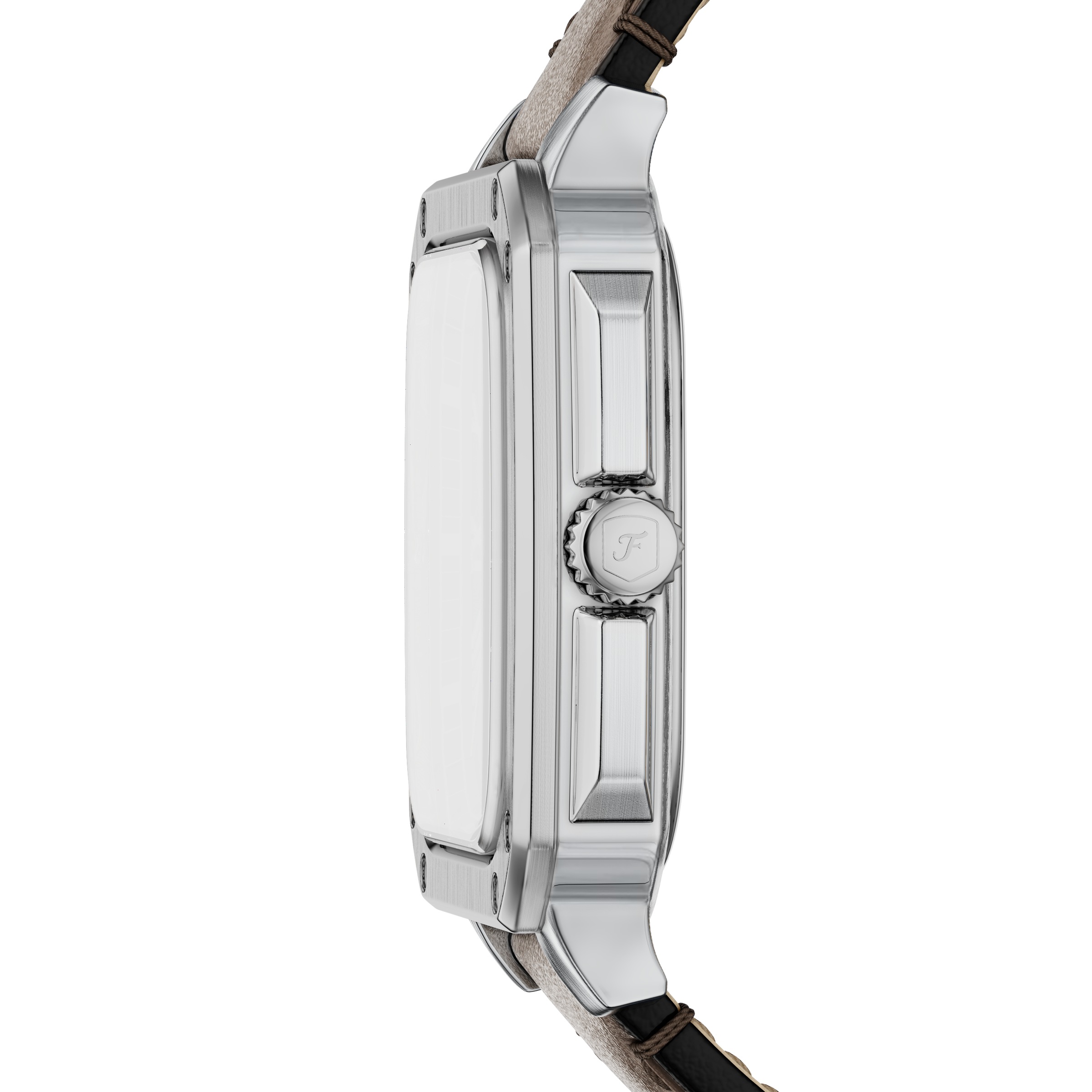 Fossil Quarzuhr »Crosby« Armbanduhr, Herrenuhr, Lederarmband, analog, Tag