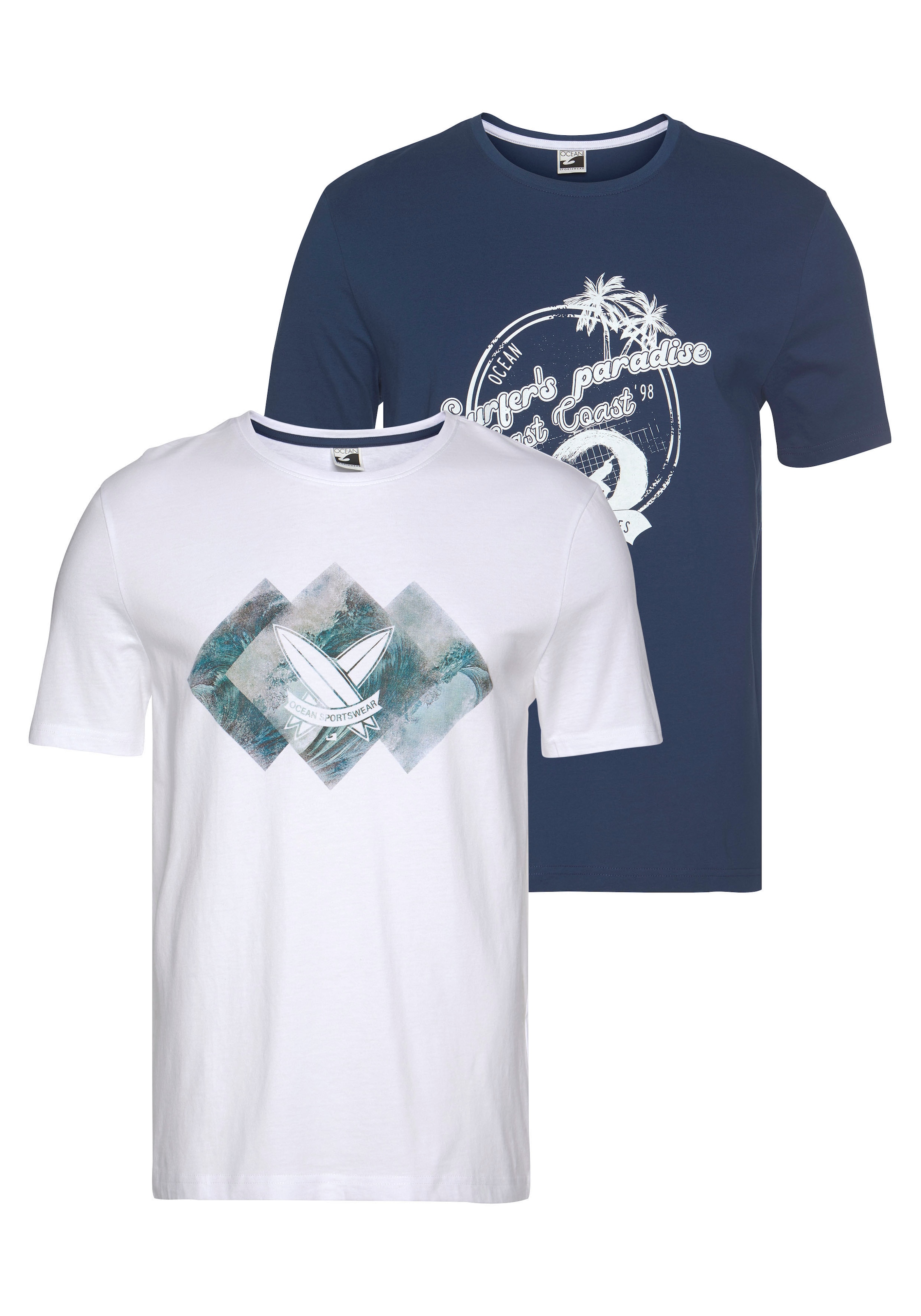 Ocean Sportswear T-Shirt »Essentials T-Shirts«, (Packung, 2er-Pack) ▷ für |  BAUR