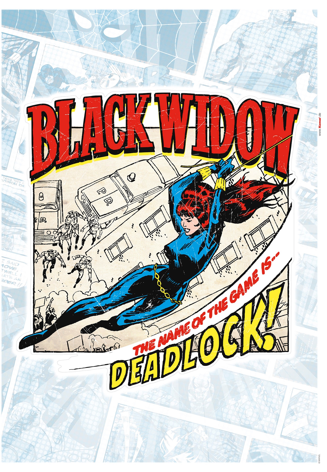 Komar Wandtattoo »Black Widow Comic Classic«, (1 St.), 50 x 70 cm bestellen  | BAUR