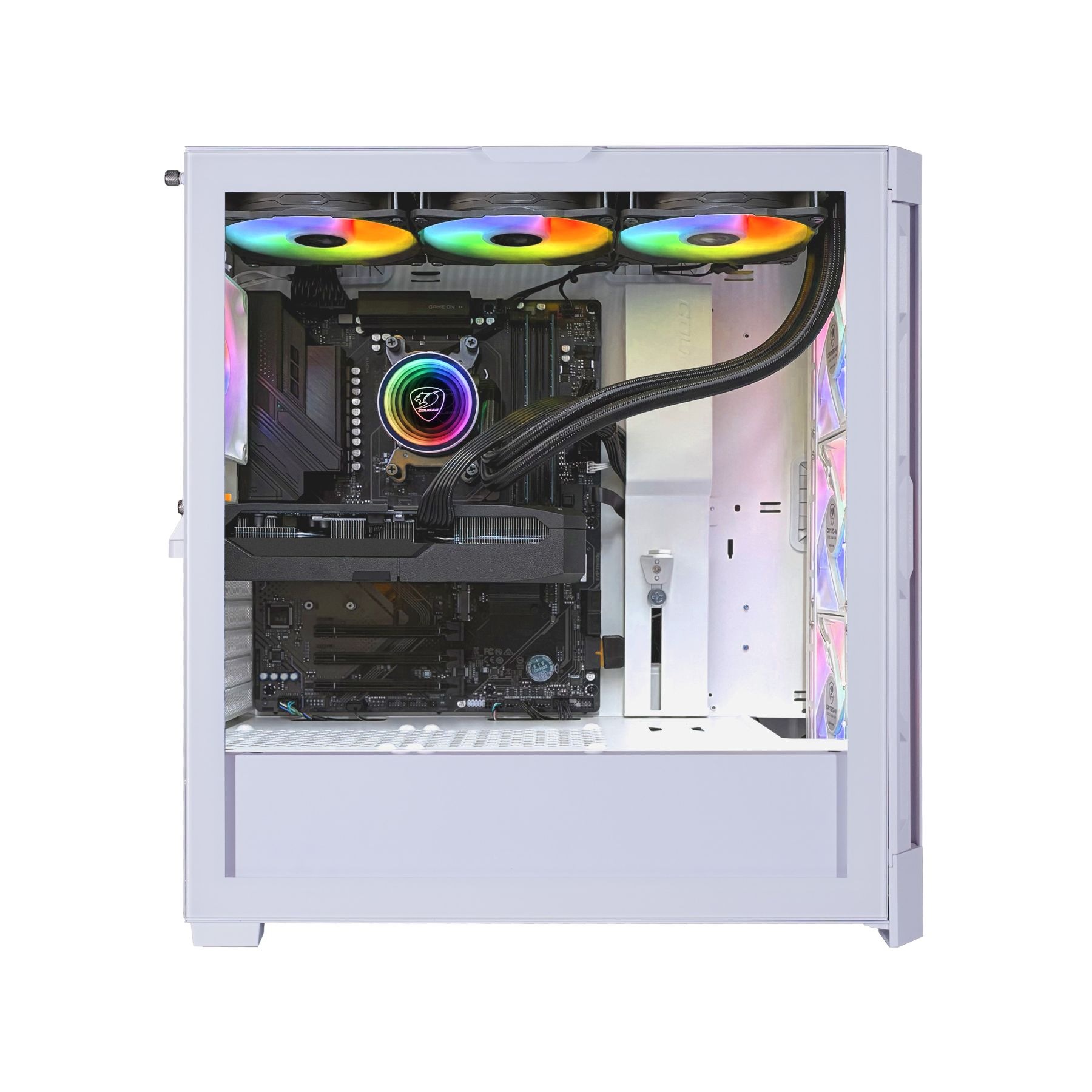 Cougar Gaming-PC »DUOFACE PRO WT 7955 AMD Ryzen 5 9600X 32GB DDR5 1TB SSD RX 9070« Windows 11, DDR5 RAM, Wasserkühlung