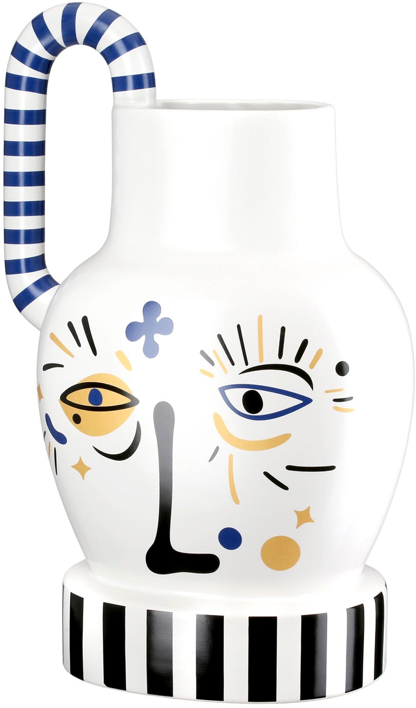 GILDE Tischvase "Henkelvase Fira weiß H. 36 cm", (1 St.) günstig online kaufen