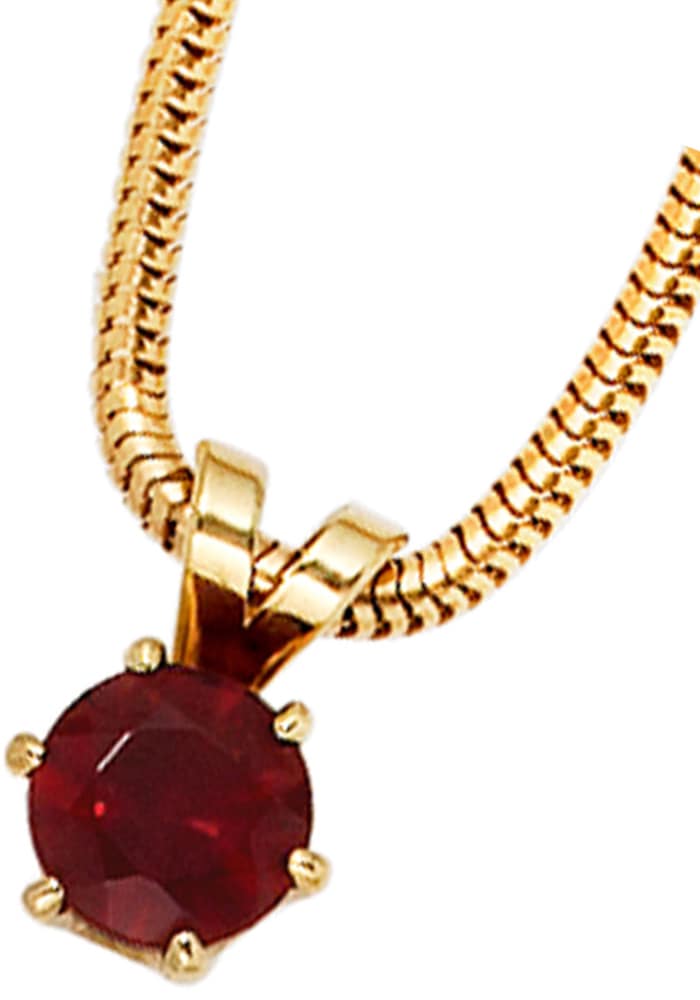 JOBO Kettenanhänger »Anhänger mit Granat«, 585 Gold