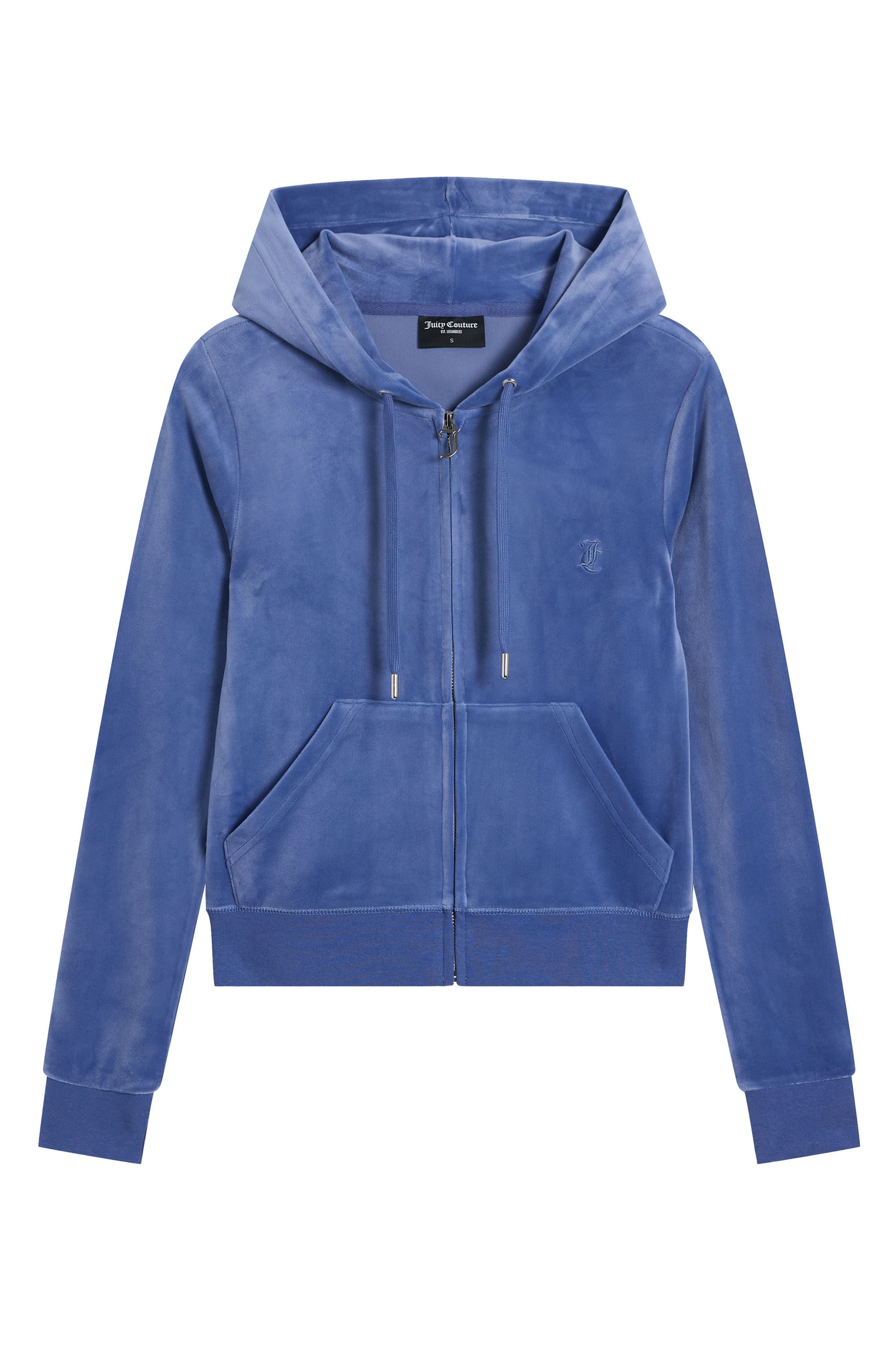 Juicy Couture Kapuzennickijacke "ROBERTSON HOODIE.. Damen" mit Kapuze Trainingsjacke Damen, Sweatjacke mit Kapuze, Velour, mit Glitzer, Sale