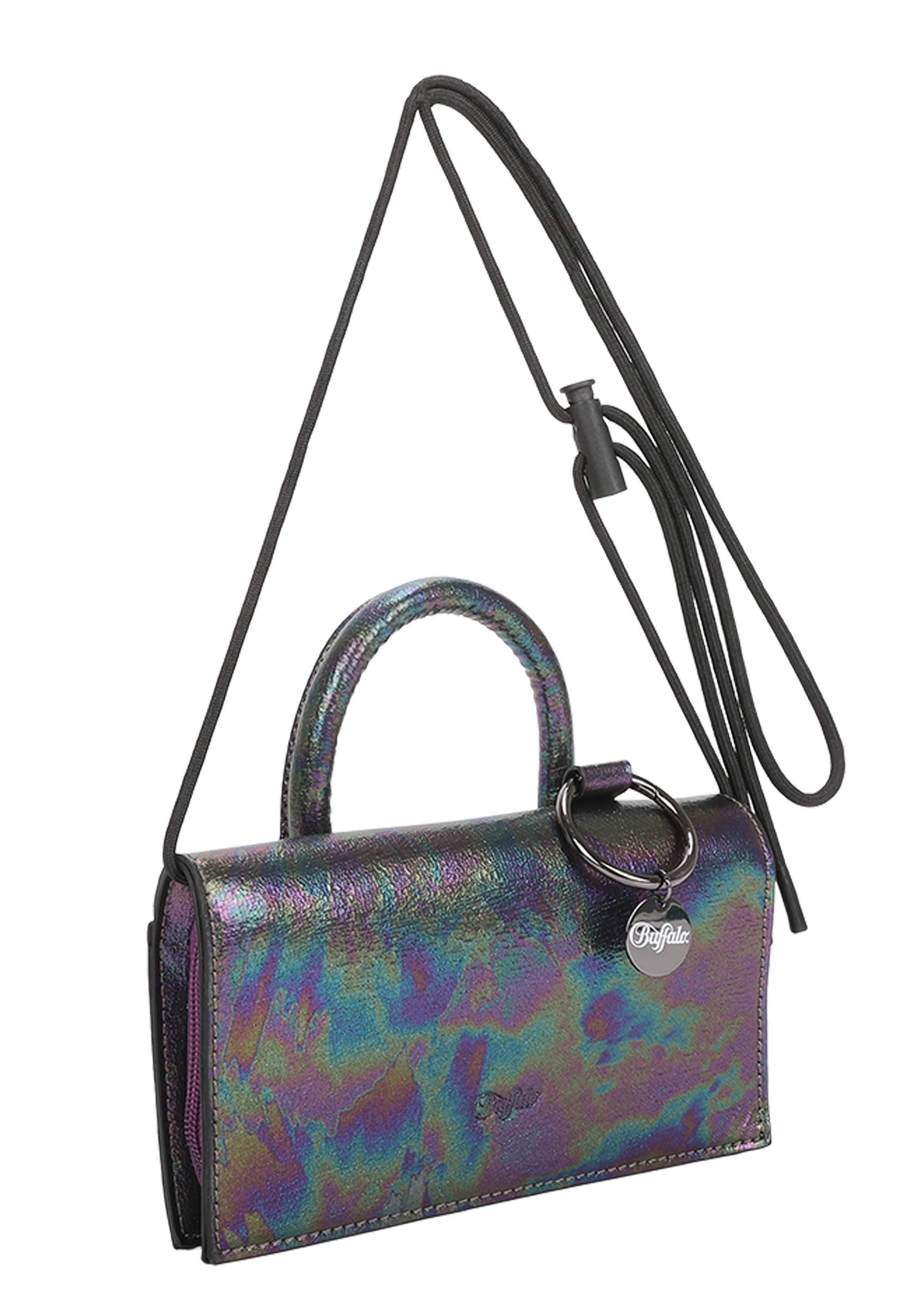 Buffalo Schultertasche »On String Oily«, mit schimmernder Optik