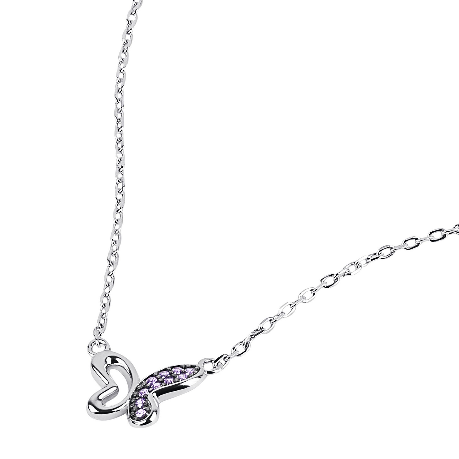 TOM TAILOR Kette mit Anhänger »Schmetterling-Motiv« mit Zirkonia (synth.)