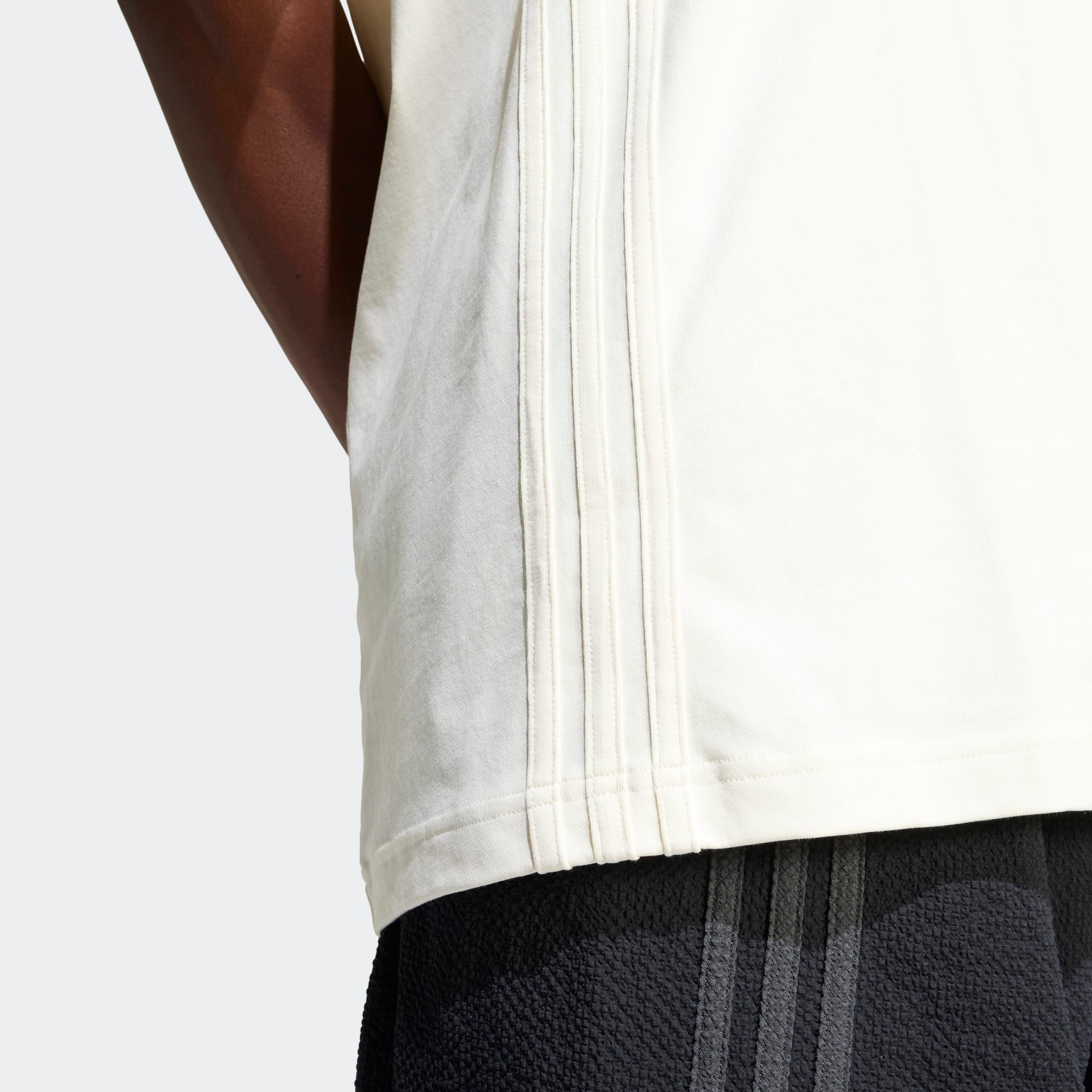 Thumbnail - adidas Originals T-Shirt "FRONT 3-STREIFEN" mit V-Ausschnitt, seitlich versetzte 3-Streifen, aus 100 % Baumwolle