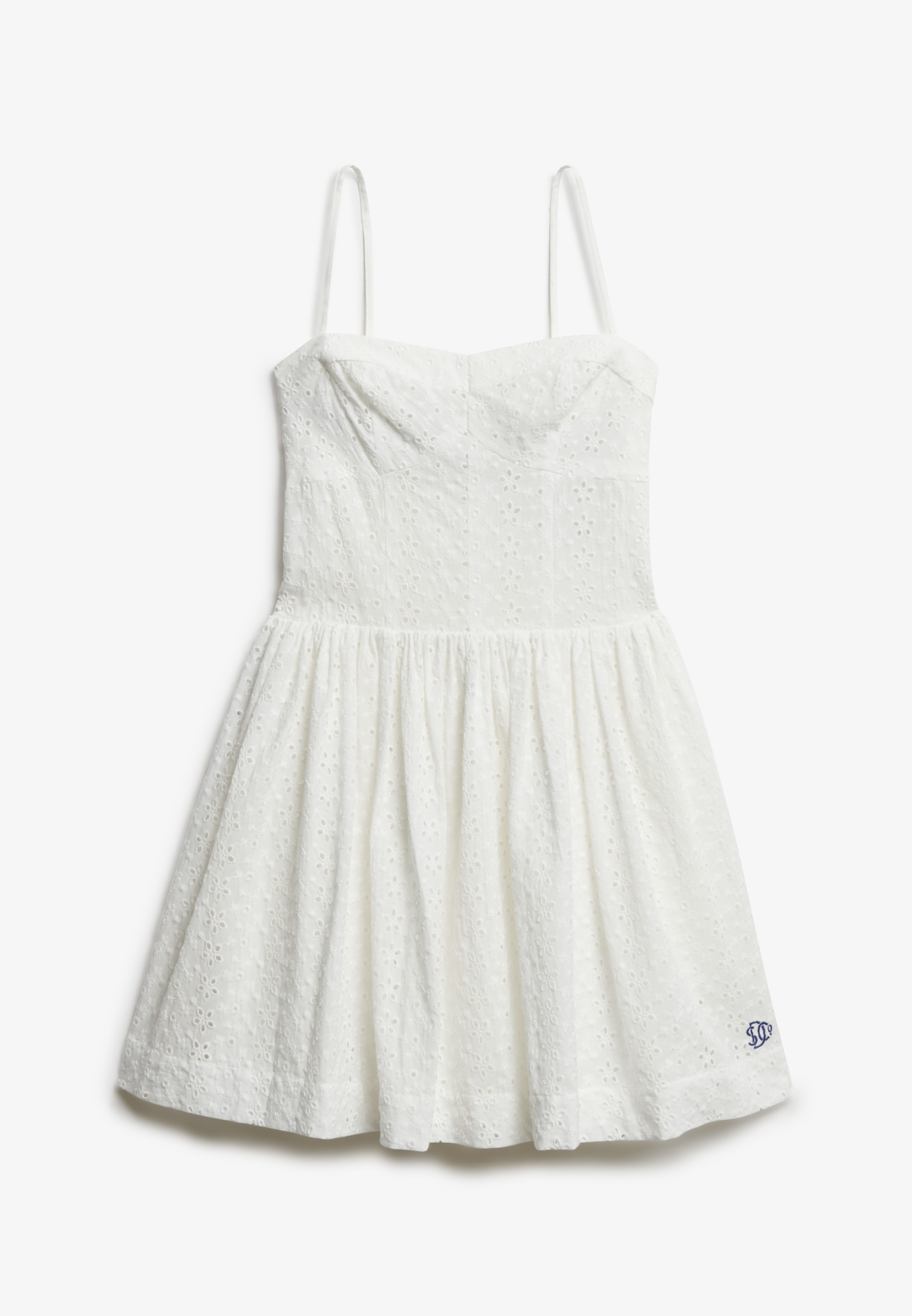 Superdry Sommerkleid »BRODERIE CAMI MINI DRESS« mit schöner Lochstickerei