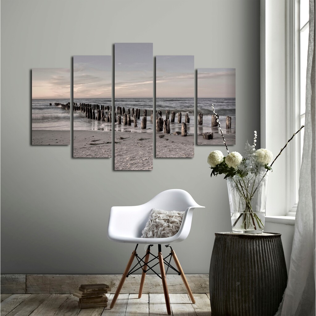 Art for the home Leinwandbild »Sonne«, (Set, 5 St.)