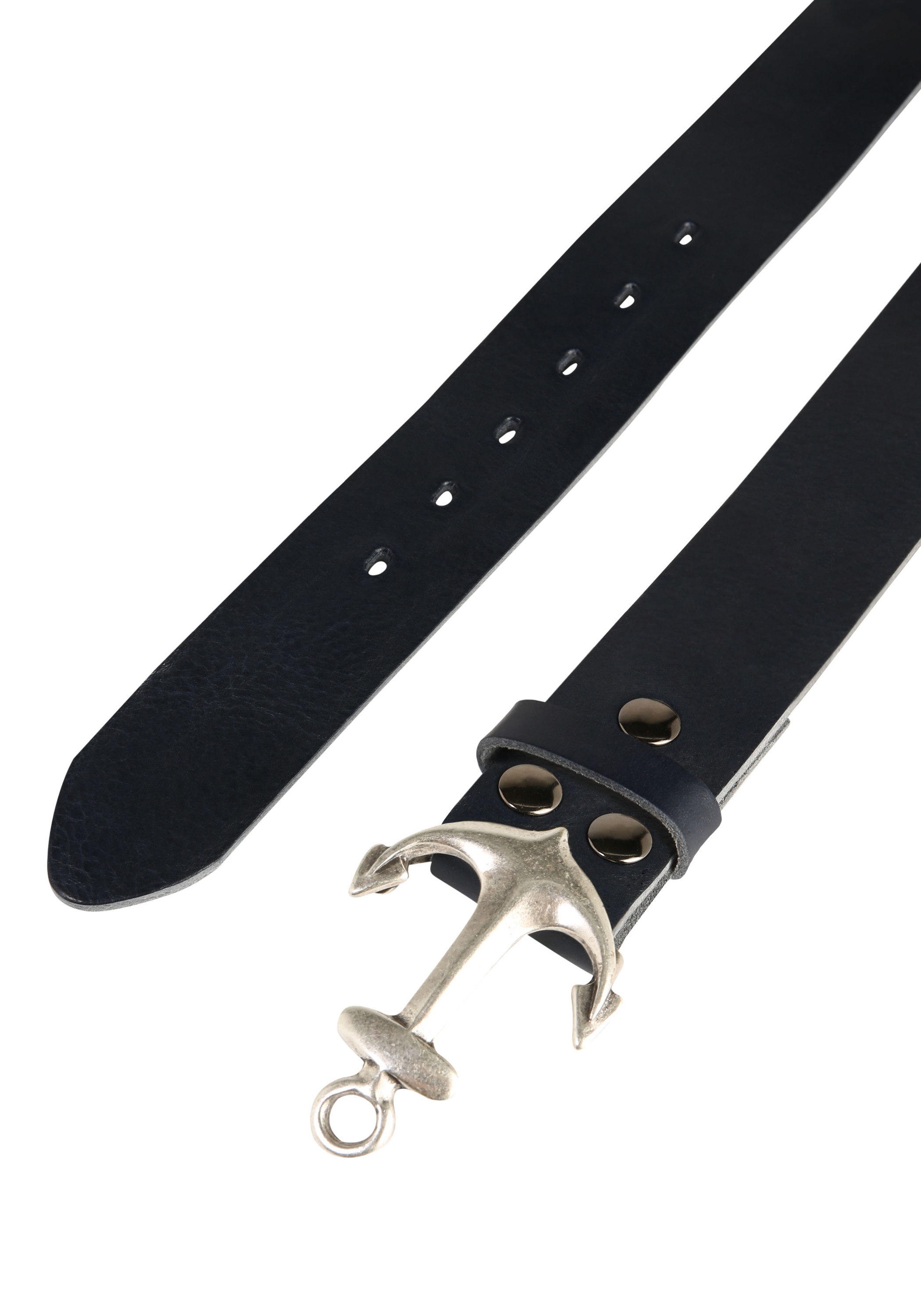 Rettungsring Gürtel Ledergürtel »»Soft Boom Navy«, mit austauschbarer Schließe »Anker SO19°««