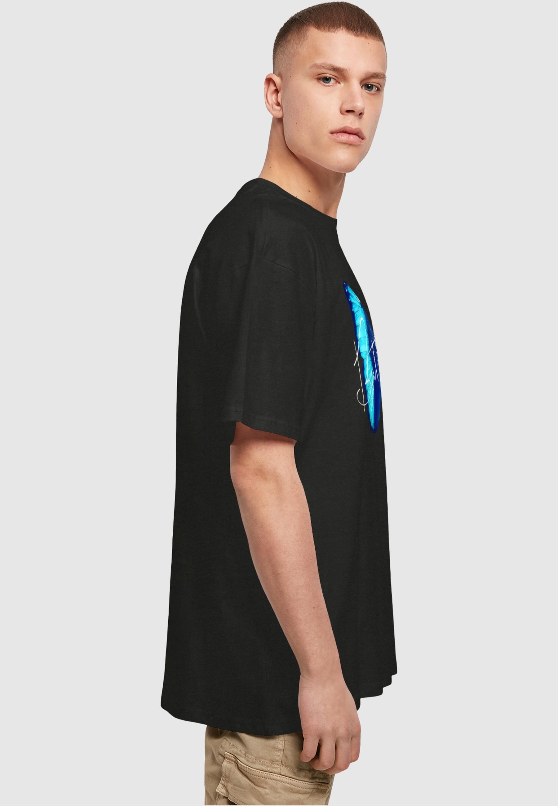 Merchcode T-Shirt »Merchcode Herren Butterfly Blue Heavy Oversized Tee«, (1 tlg.)