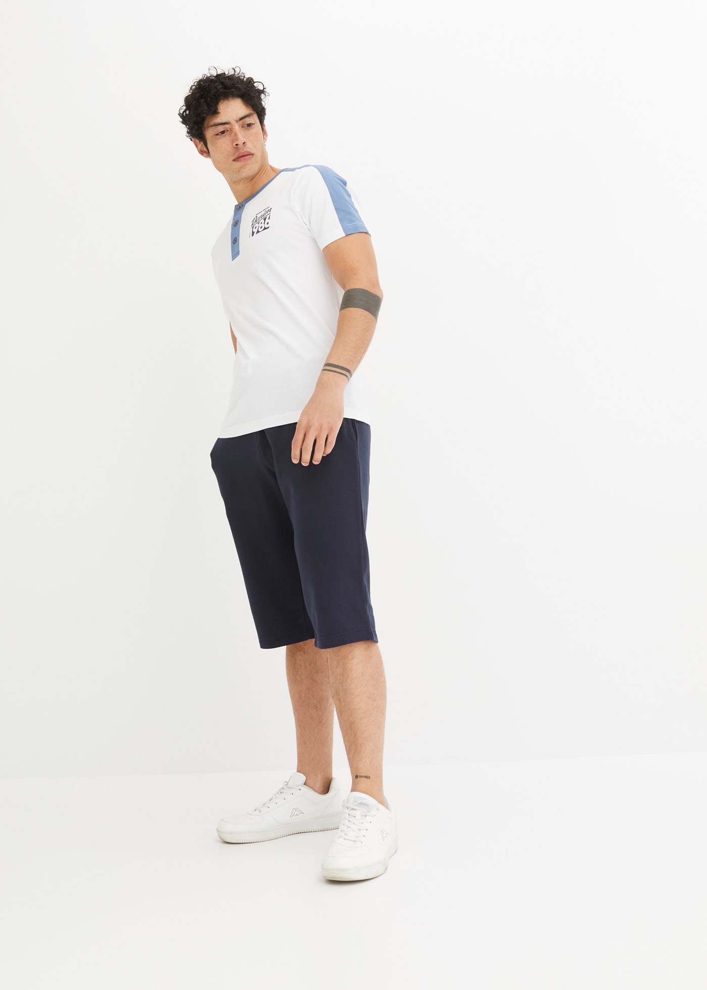bonprix Sweatbermudas  aus Baumwolle und Polyester, regular fit, casual Stil