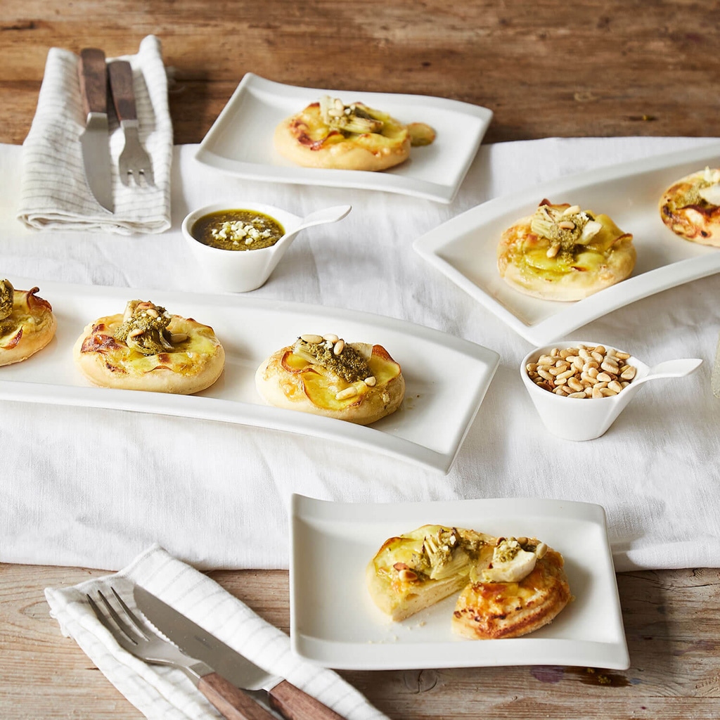 Villeroy & Boch Brotteller »Brotteller NewWave 18 x 15 cm 4er Set weiß«