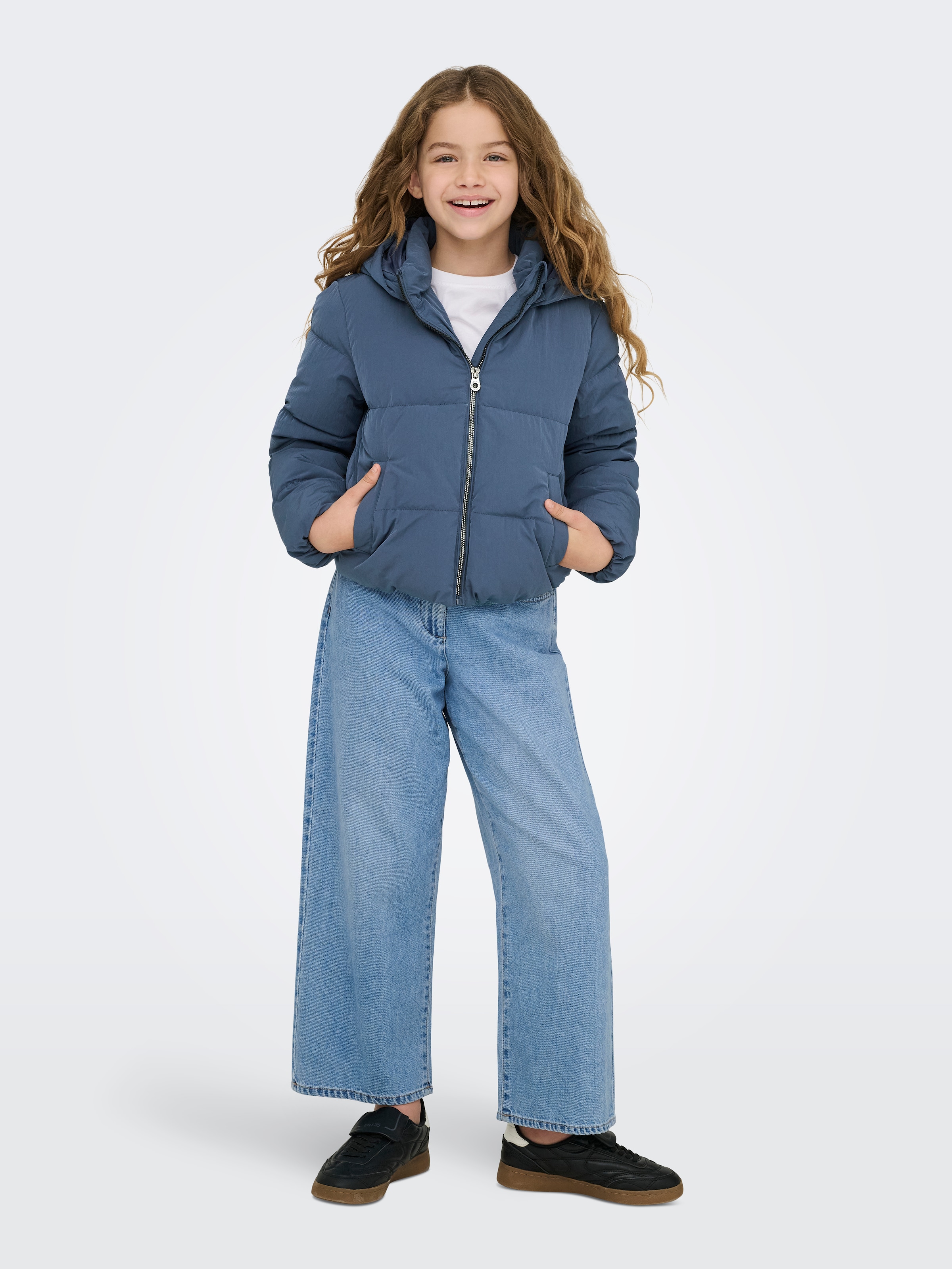 KIDS ONLY Steppjacke »KOGDOLLY SHORT PUFFER JACKET OTW« mit Kapuze mit abnehmbarer Kapuze