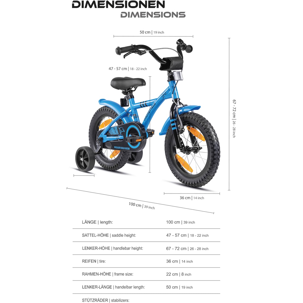 PROMETHEUS BICYCLES Kinderfahrrad »Hawk«, 1 Gang