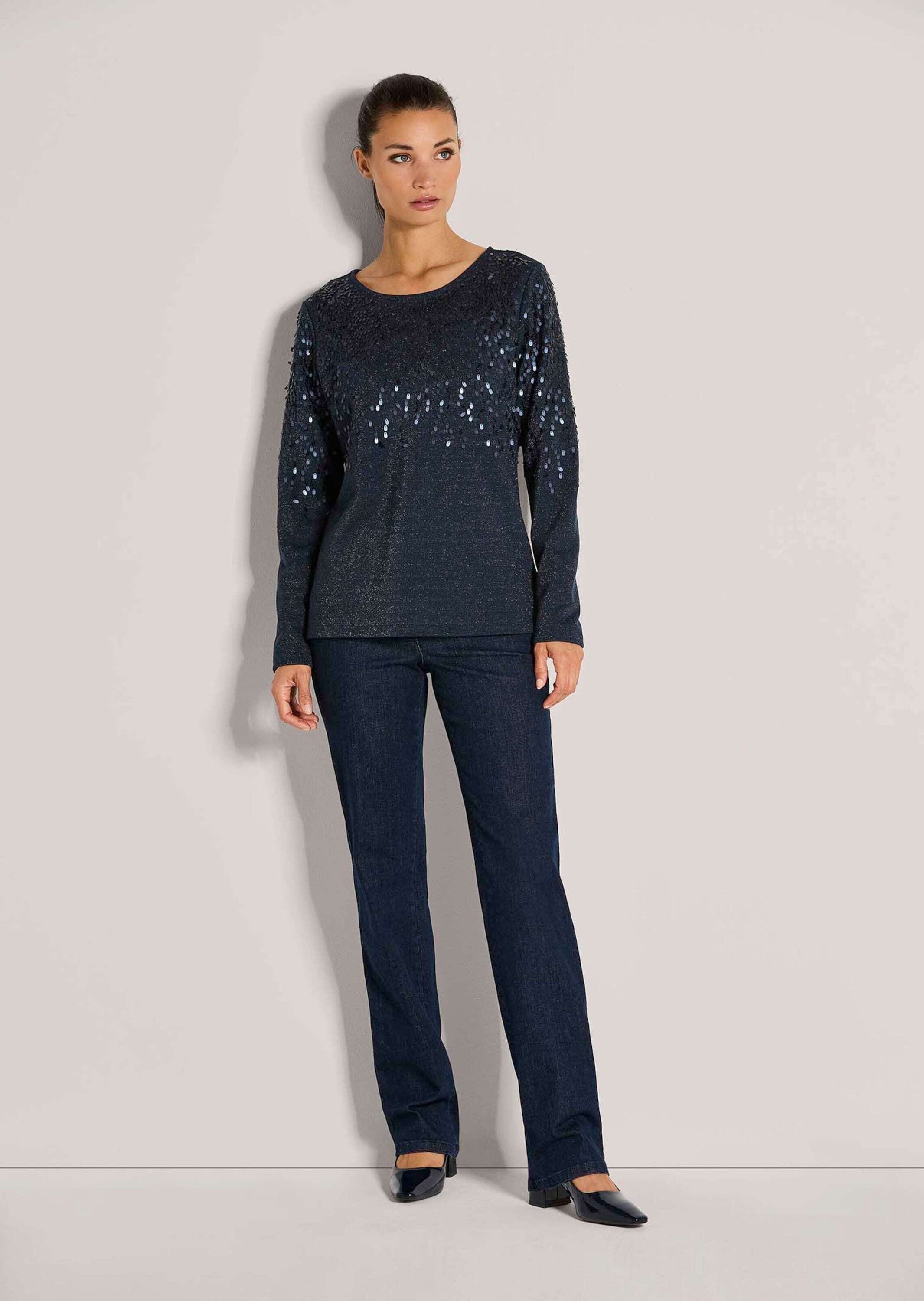 MADELEINE Langarmshirt »Sweatshirt Glitzeroberteil mit funkelnden Details« Glanzeffekte durch Pailletten
