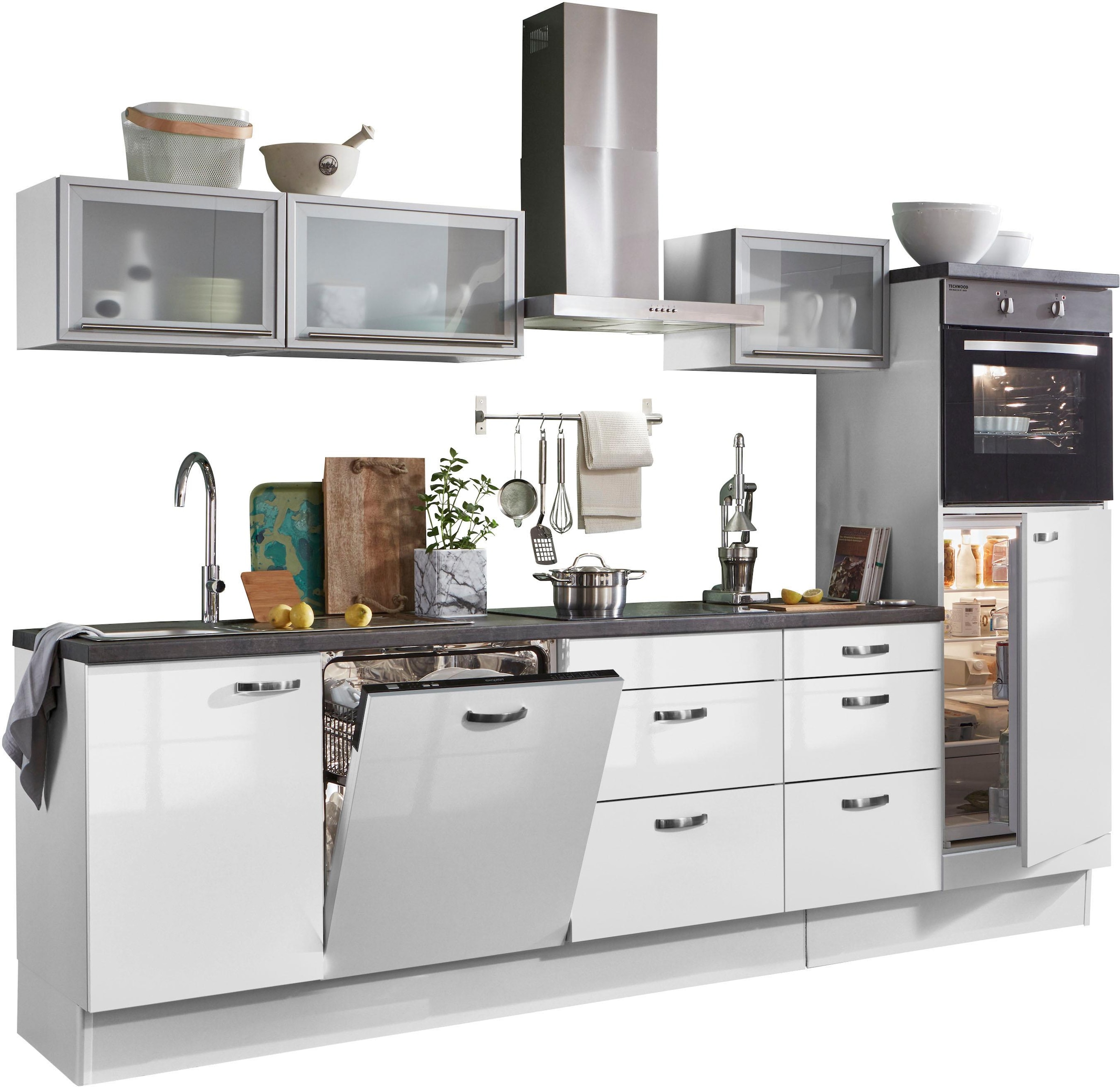 OPTIFIT Küchenzeile »Cara«, mit Vollauszügen und Soft-Close-Funktion,  Breite 280 cm kaufen | BAUR