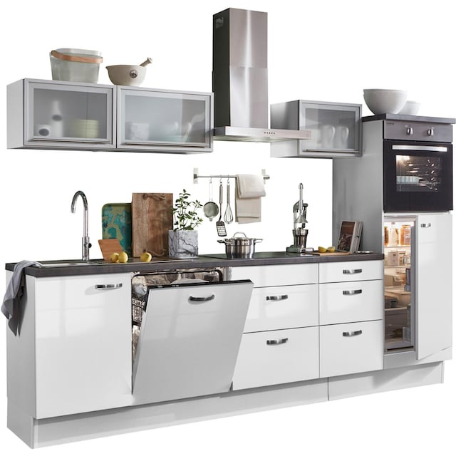 OPTIFIT Küchenzeile »Cara«, mit Vollauszügen und Soft-Close-Funktion, Breite  280 cm kaufen | BAUR