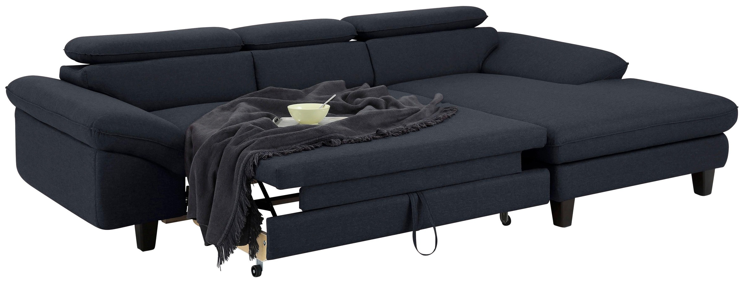 Home affaire Ecksofa »Pilot L-Form«, mit Kopfteilverstellung, wahlweise mit Bettfunktion & Bettkasten