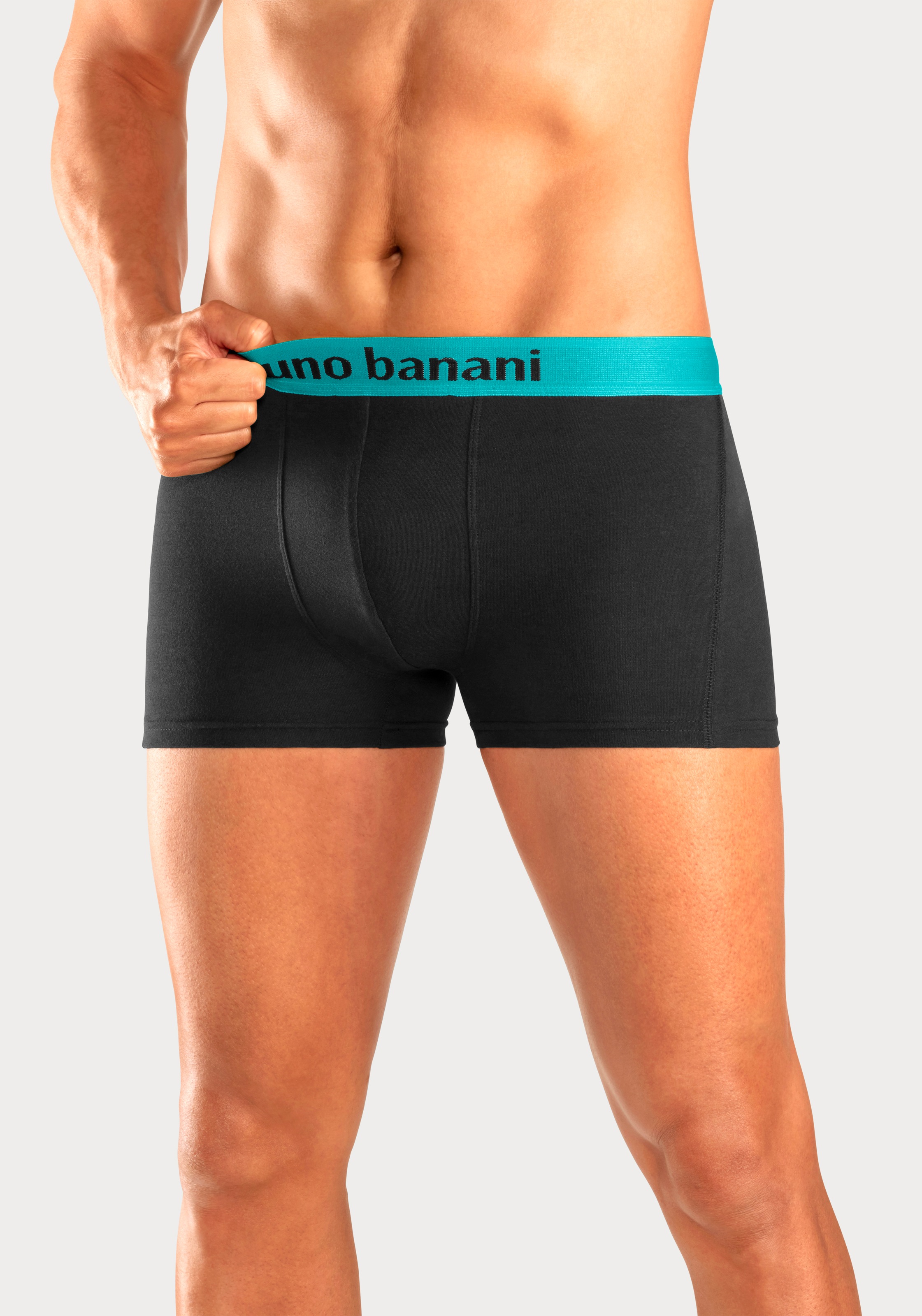 Thumbnail - Bruno Banani Boxer "Boxershorts für Herren" Packung, 4 Stk. mit farbigen Marken-Schriftzug am Bündchen