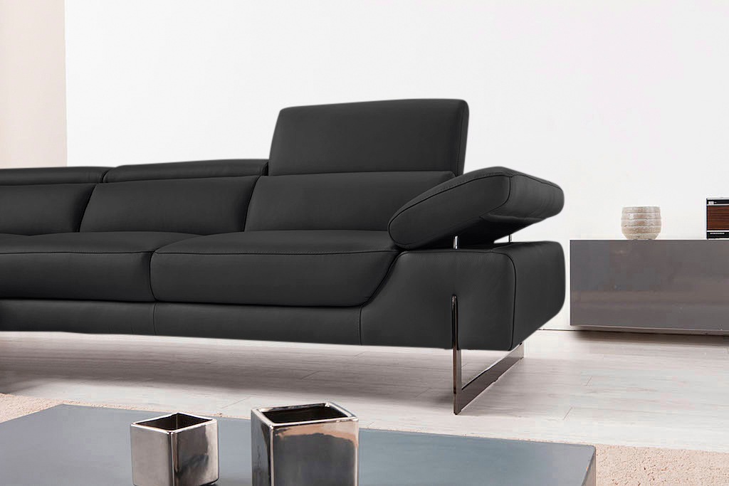 Egoitaliano Ecksofa »Queenie, extravagantes Sofa mit erstklassigem Sitzkomfort«, mit verstellbarer Armlehne und Kopfteilen für Wohlfühlkomfort