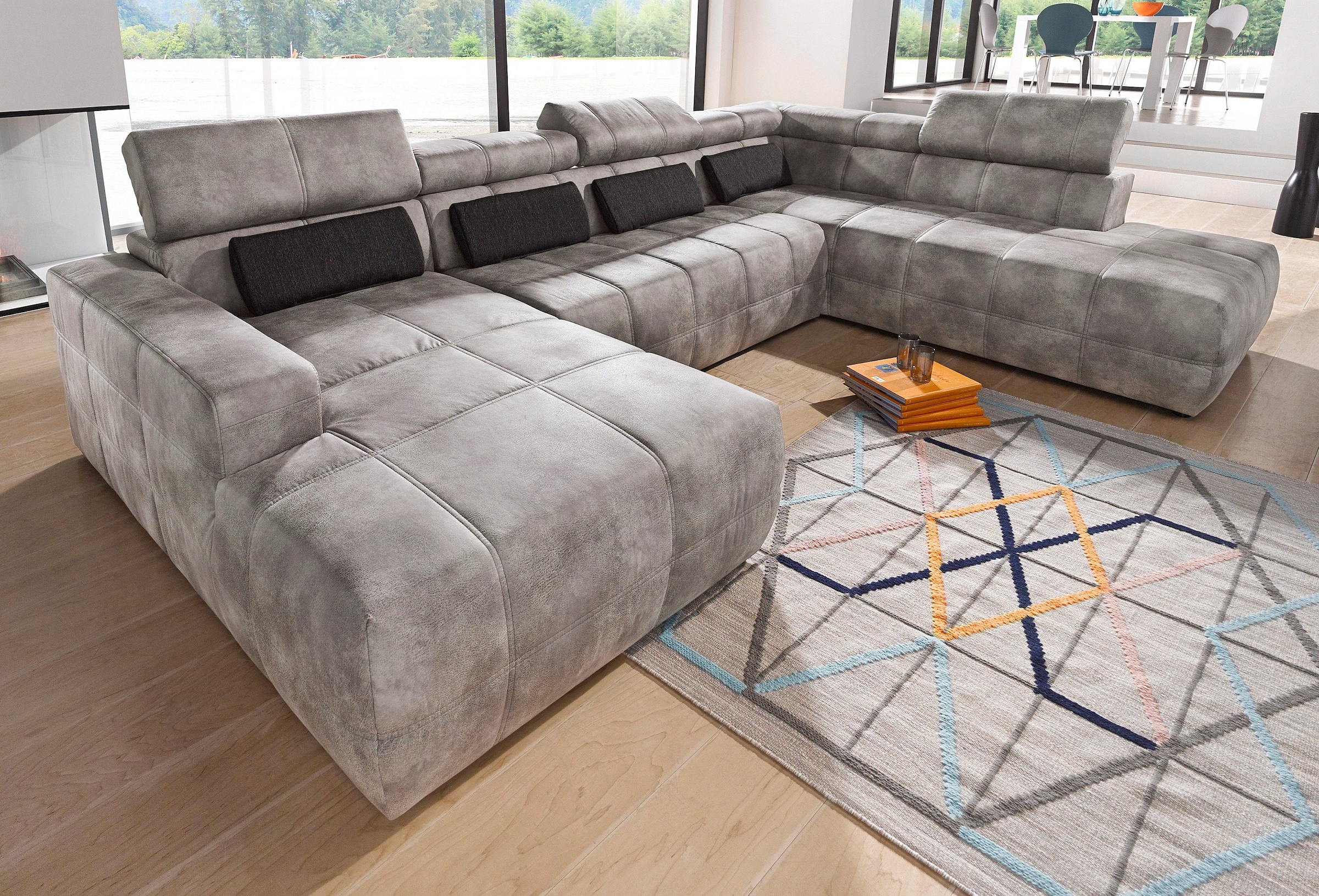 DOMO collection Wohnlandschaft "Brandon, whlw. mit Sitztiefenverstellung, w günstig online kaufen