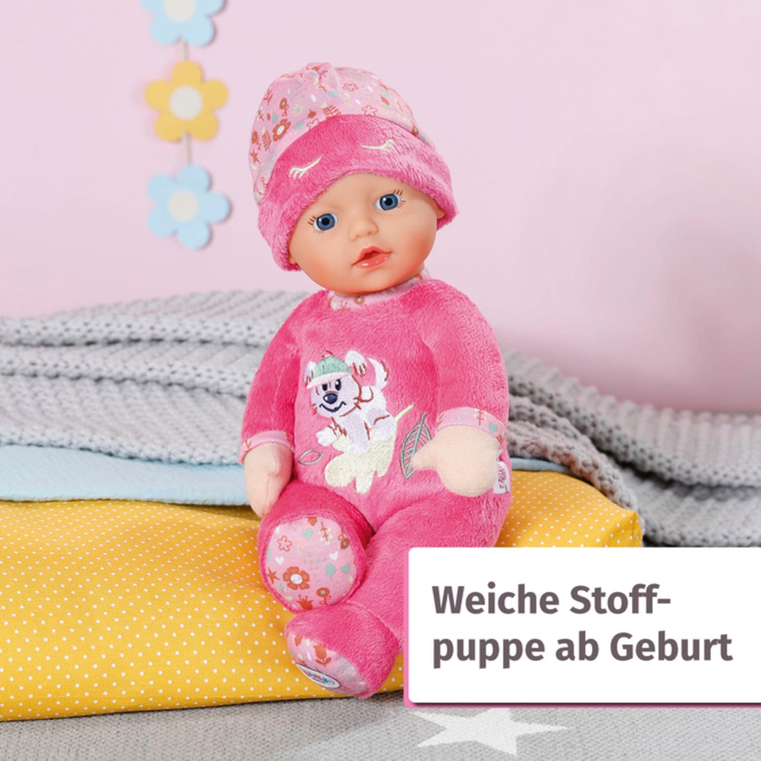 Baby Born Babypuppe »Sleepy for babies, pink, 30 cm«, mit Rassel im Inneren