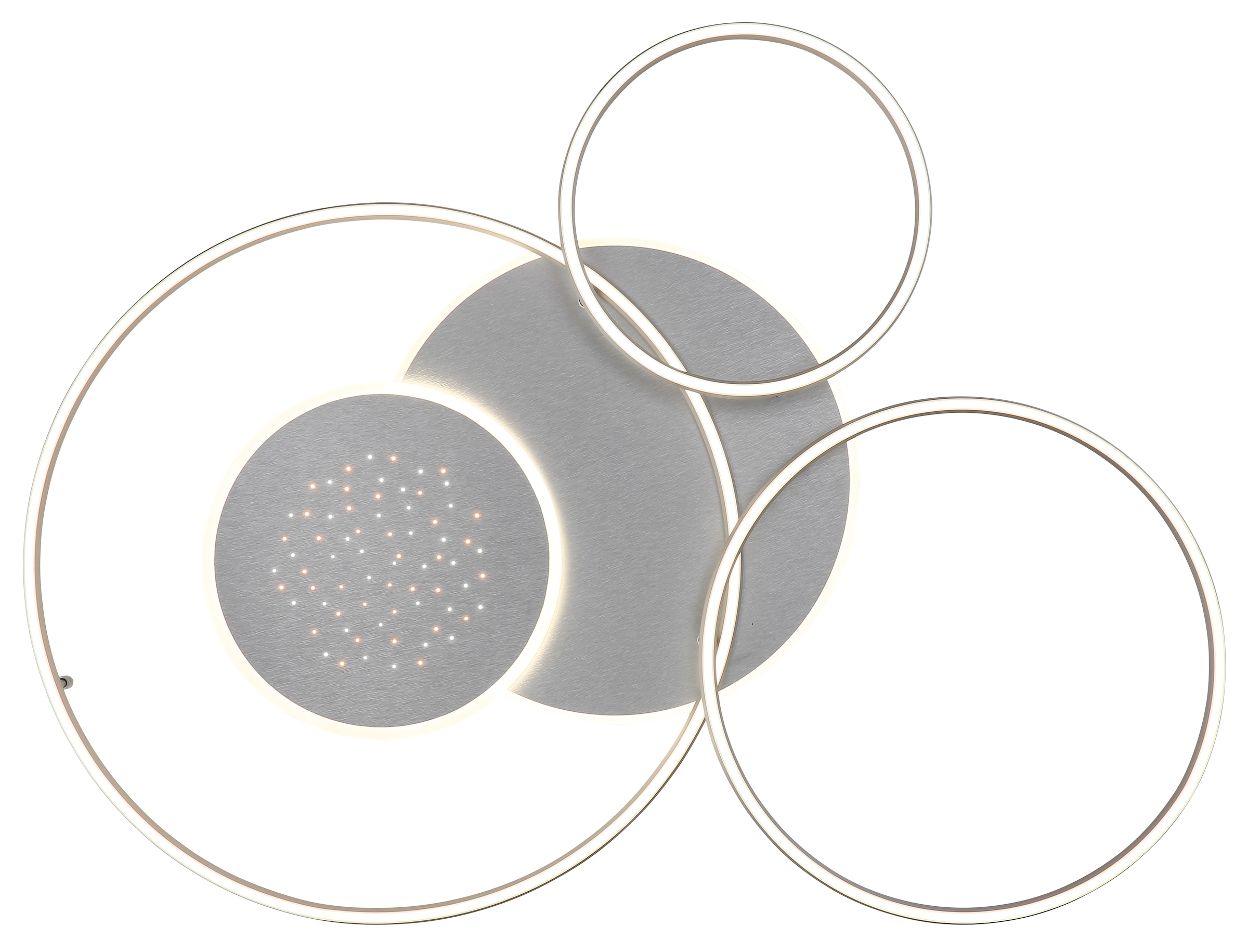 GLOBO LIGHTING Deckenleuchte »JOHNSON« LED-Modul 1 Stk. Smarte LED-Deckenleuchte, dimmbar, Fernbedienung, flexibel